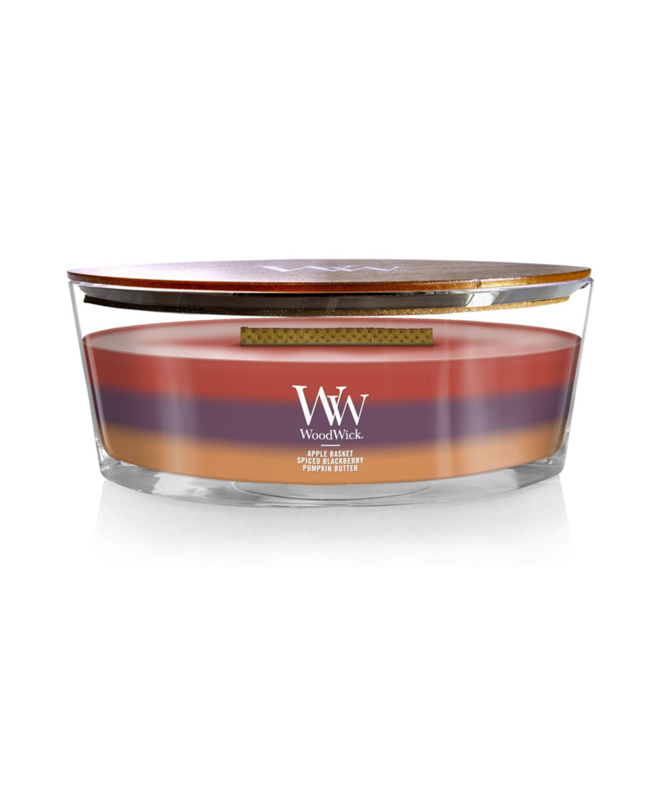 WoodWick Autumn Harvest Trilogy Ellipse Candle, 16 oz. WoodWick