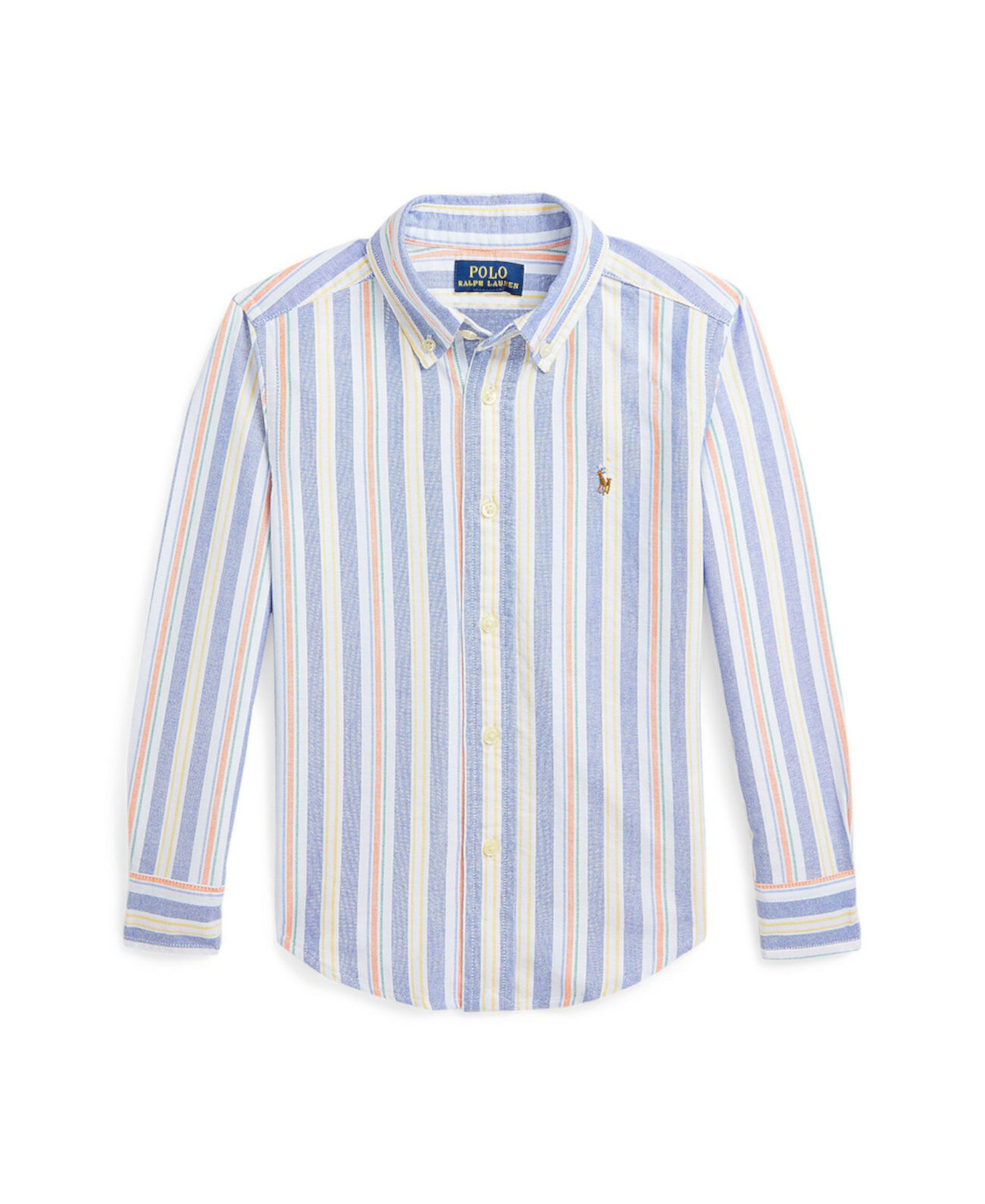 Детская рубашка Polo Ralph Lauren Toddler and Little Boys Striped Cotton Oxford Polo Ralph Lauren