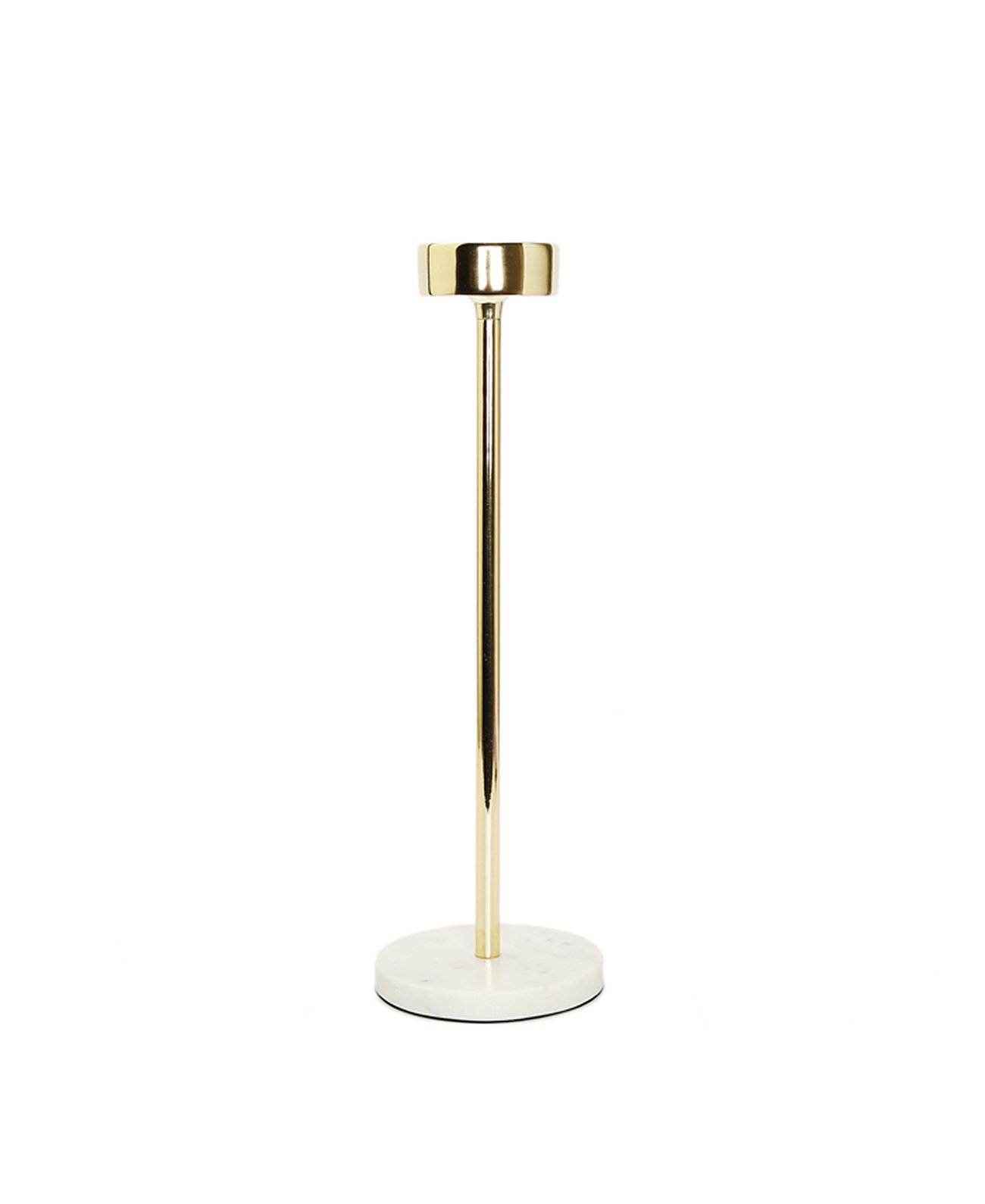 Taper Candle Holder on Marble Base, 14" H Classic Touch