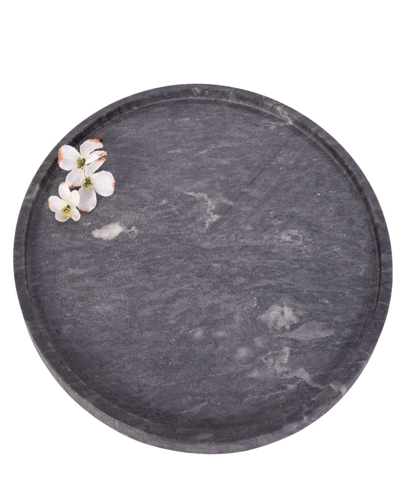 Marble Round Tray, 14" x 0.3" Artifacts Trading Company