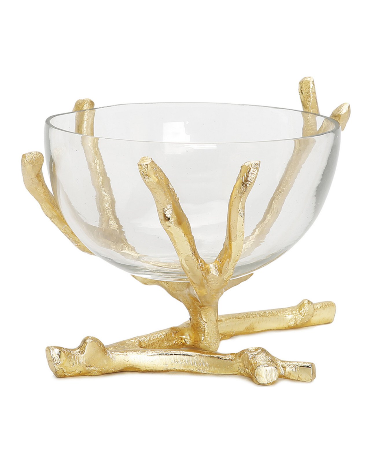 Twig Base Removable Glass Bowl, 6.5" x 5.5" Classic Touch