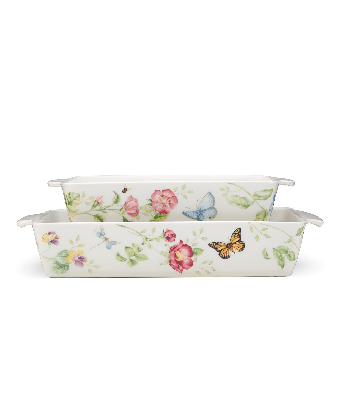 Butterfly Meadow Rectangular Baker 2-Piece Set Lenox