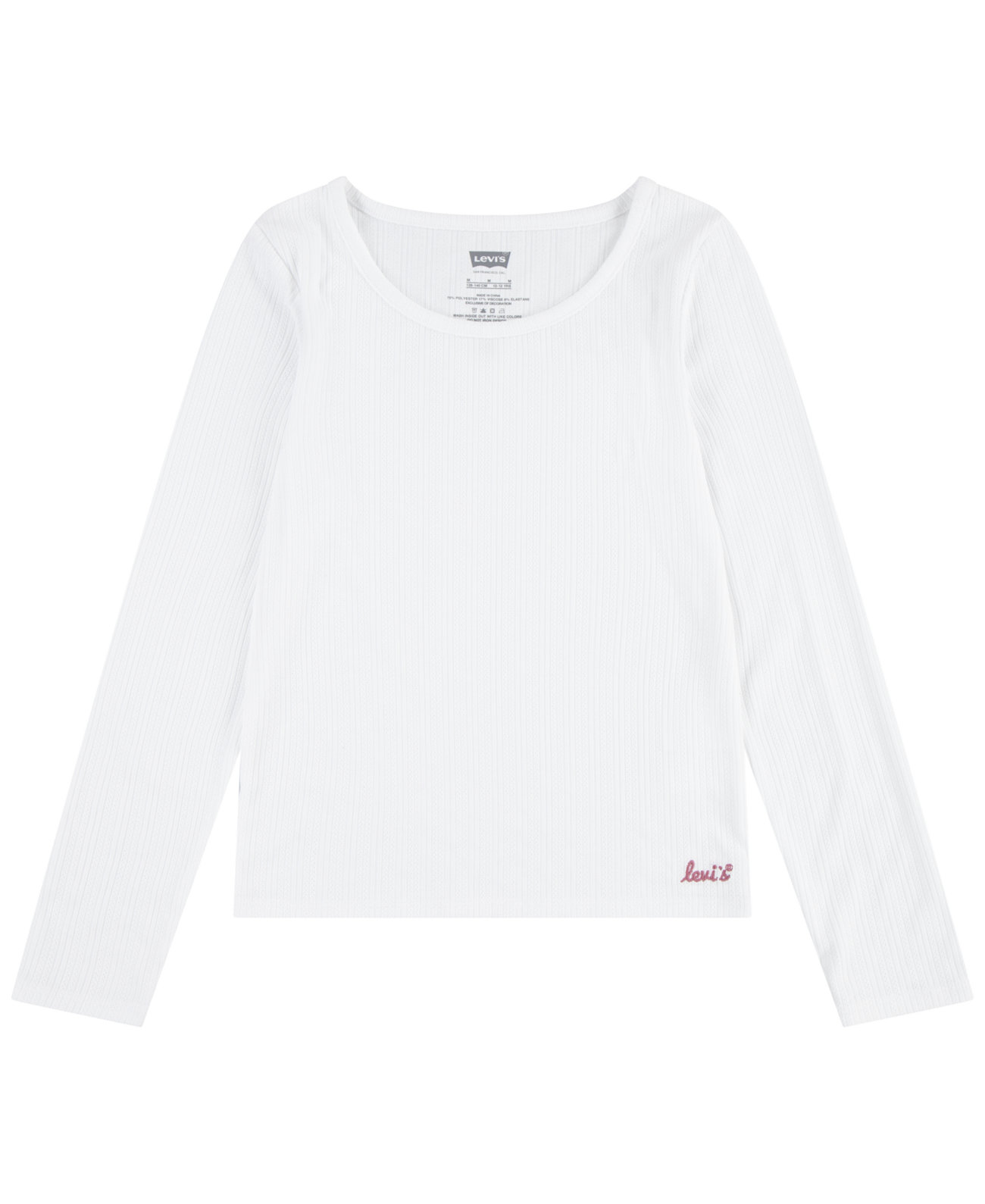 Детская Блузка Levi's® Big Girls Long Sleeve Top with Eyelet Mixing Levi's®