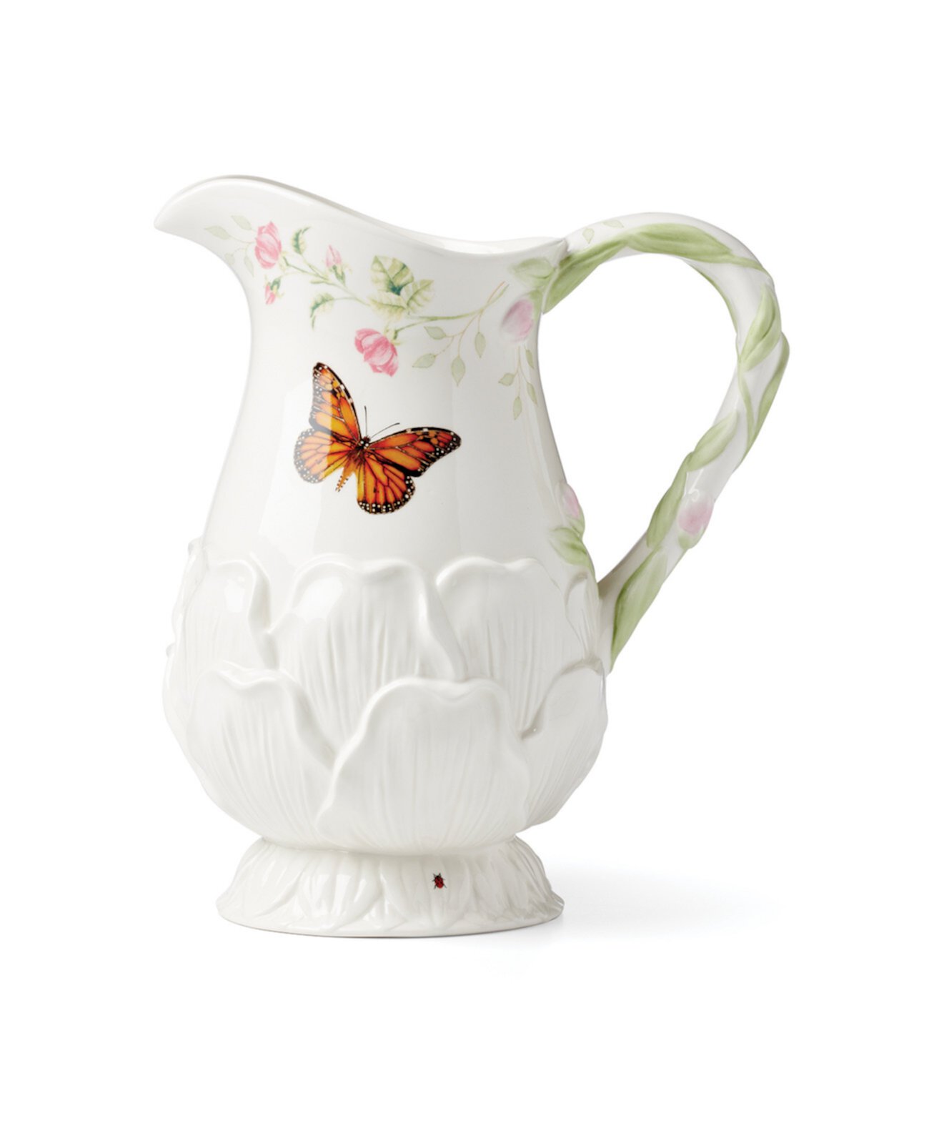 Butterfly Meadow Floral Pitcher Lenox