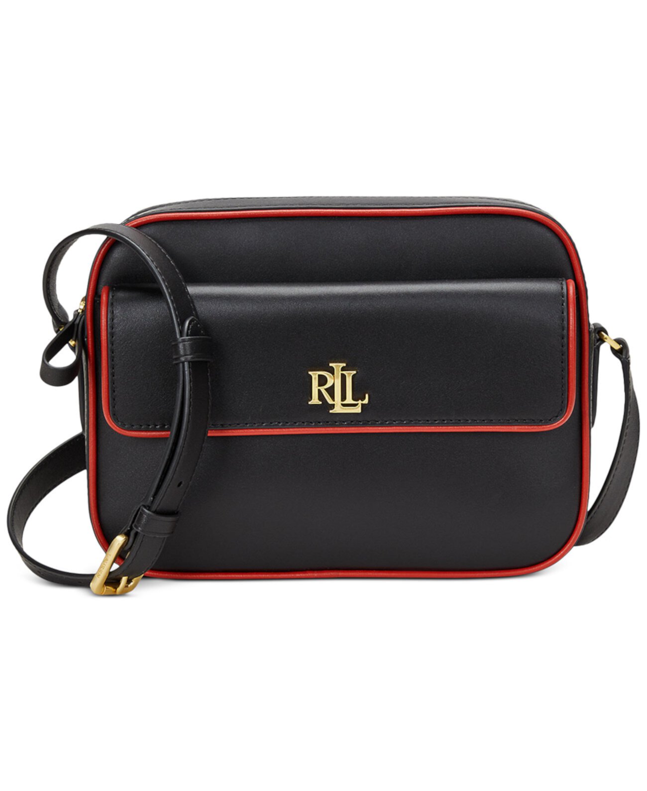 Сумка кросс-боди LAUREN Ralph Lauren Двухцветная кожаная маленькая Marcy Camera Bag LAUREN Ralph Lauren