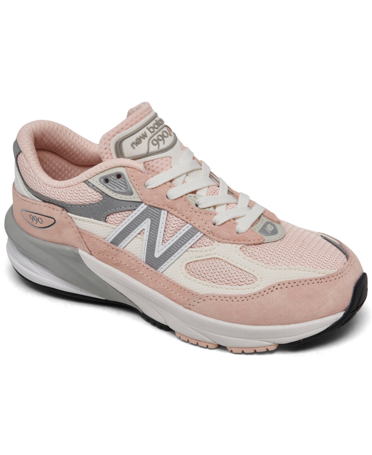 Детские кроссовки для девочек New Balance 990 V6 с замшевым верхом и подошвой ENCAP New Balance