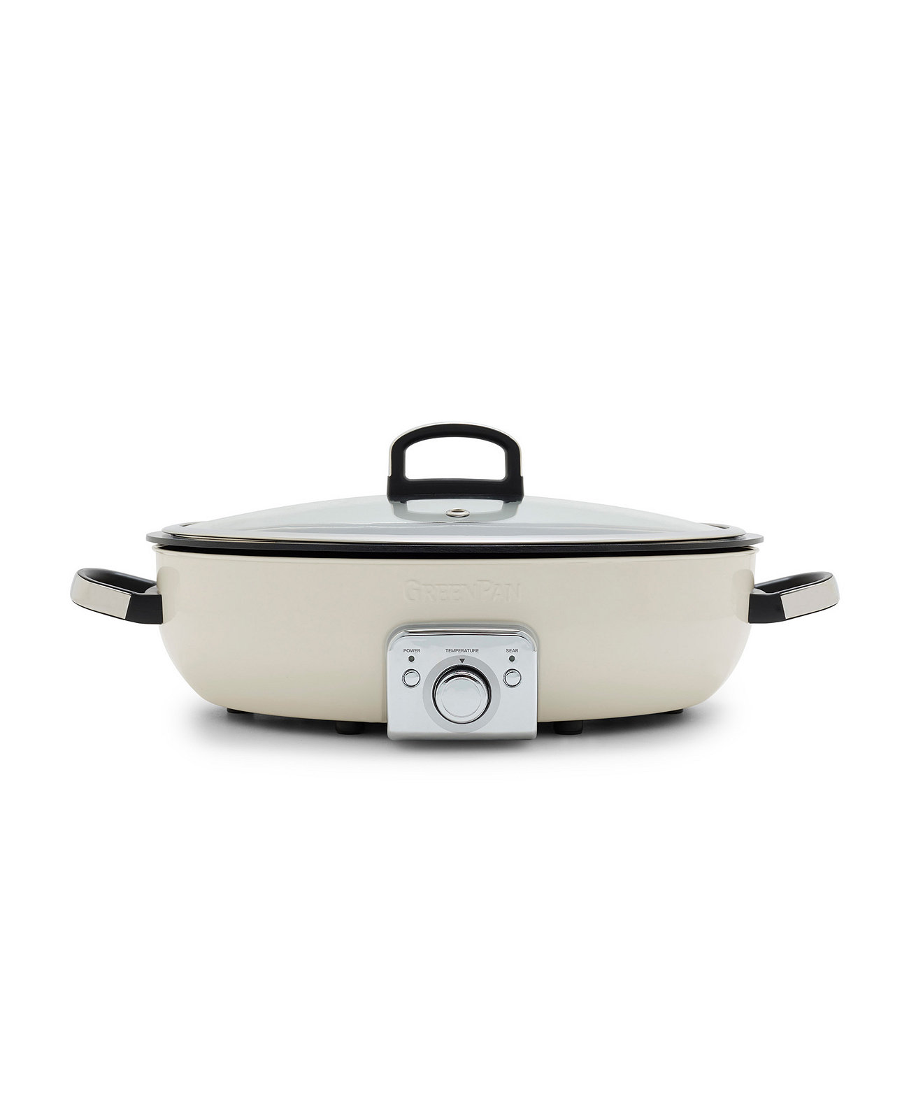 Elite 5.5 Quart Nonstick Oval Electric Skillet Greenpan