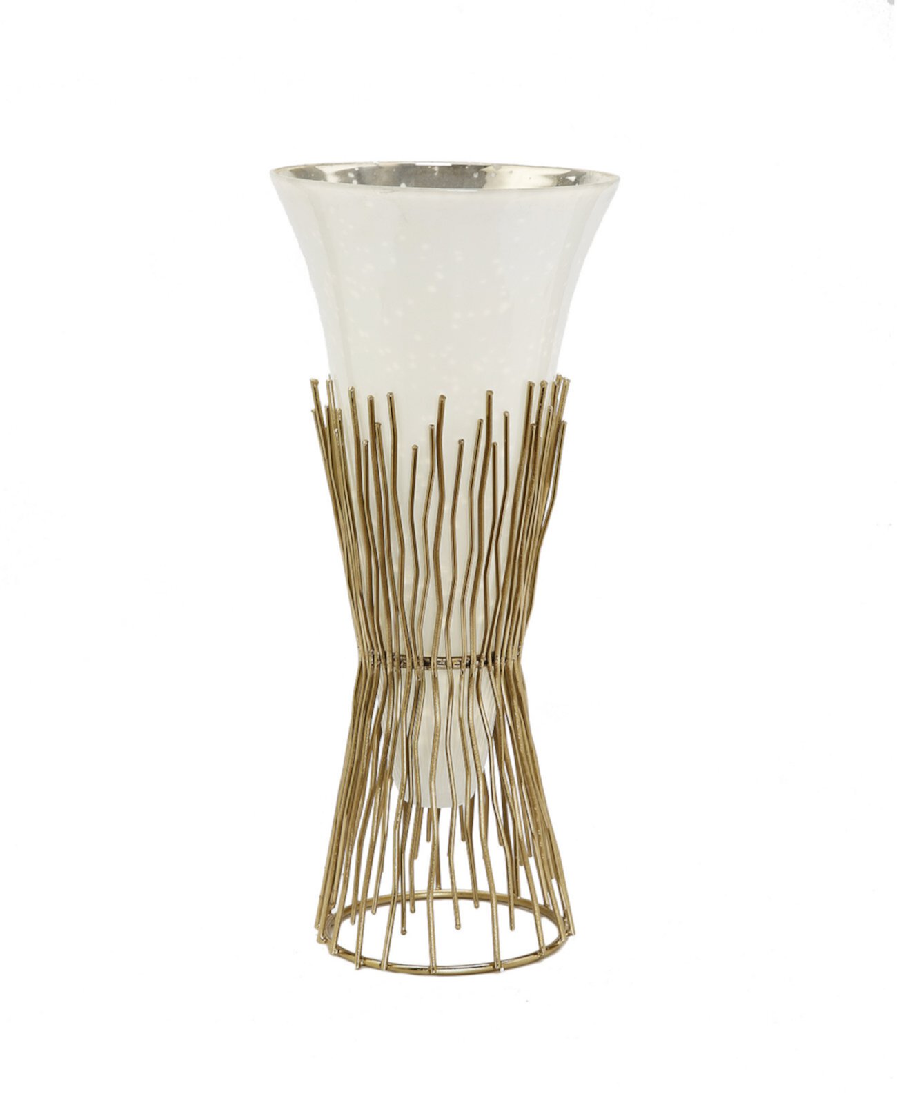 Opaque Glass Vase on Twig Base Classic Touch