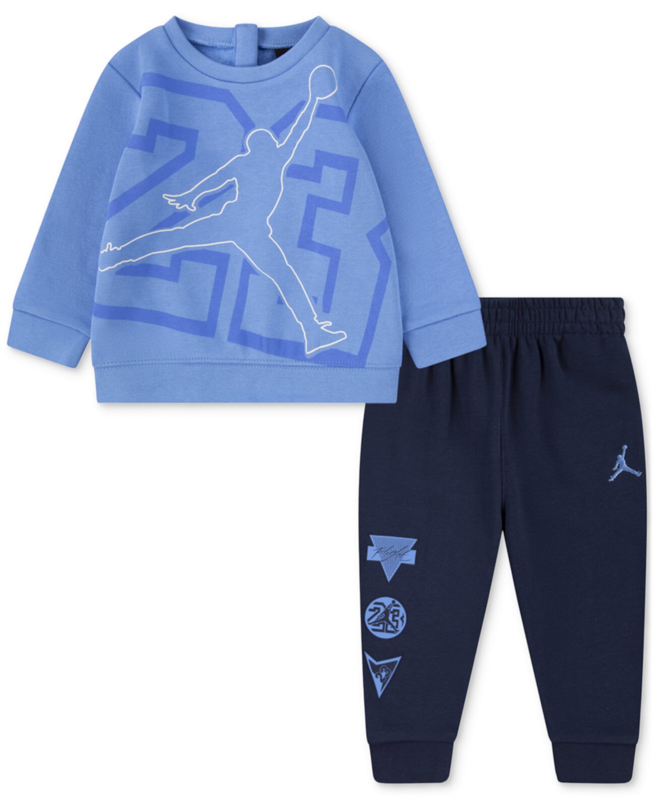 Детский Комплект Одежды Jordan Baby Boys See Me Shine Crewneck Top & Jogger Pants, 2 Piece Set Jordan