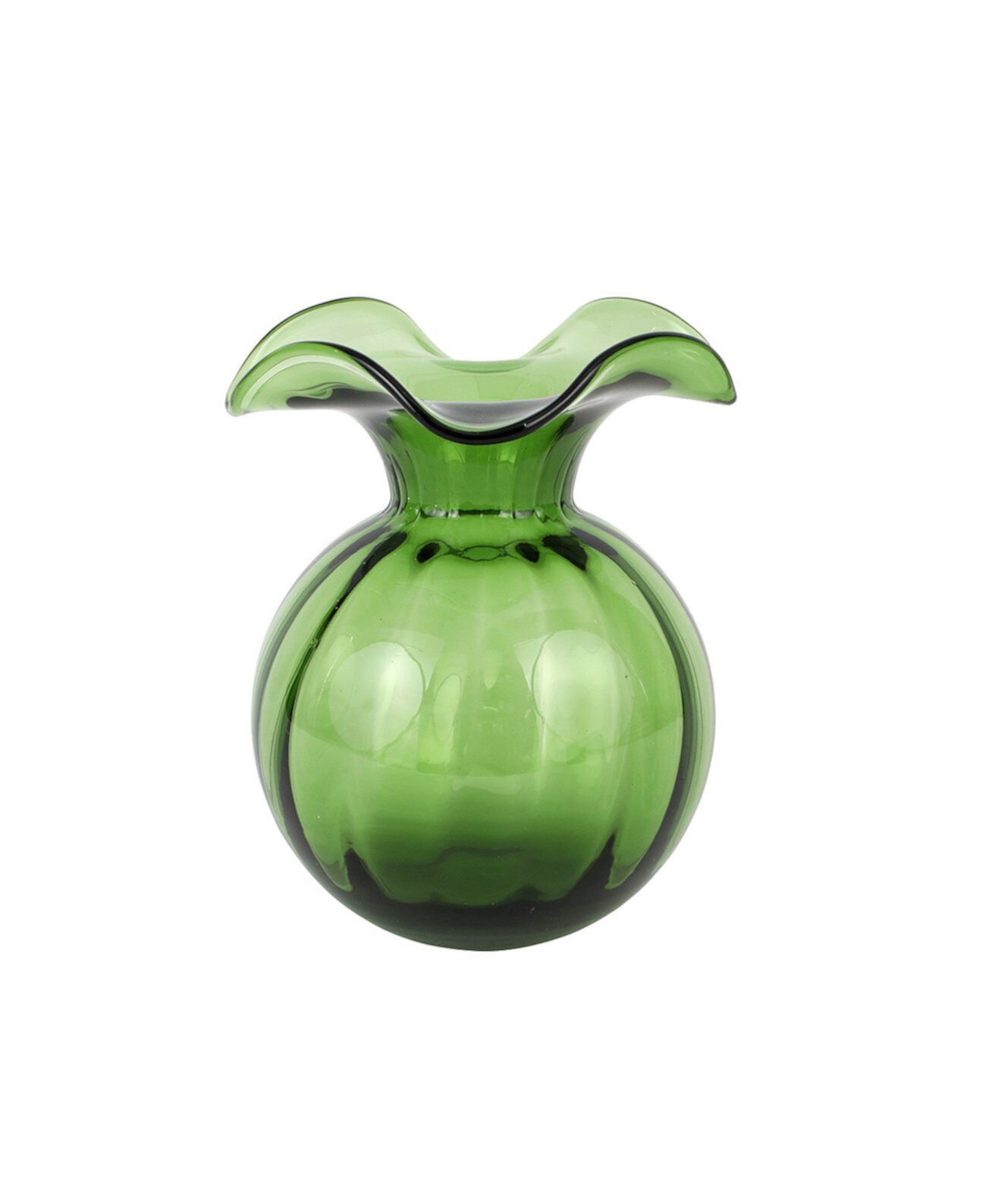 Hibiscus Glass Medium Fluted Vase VIETRI