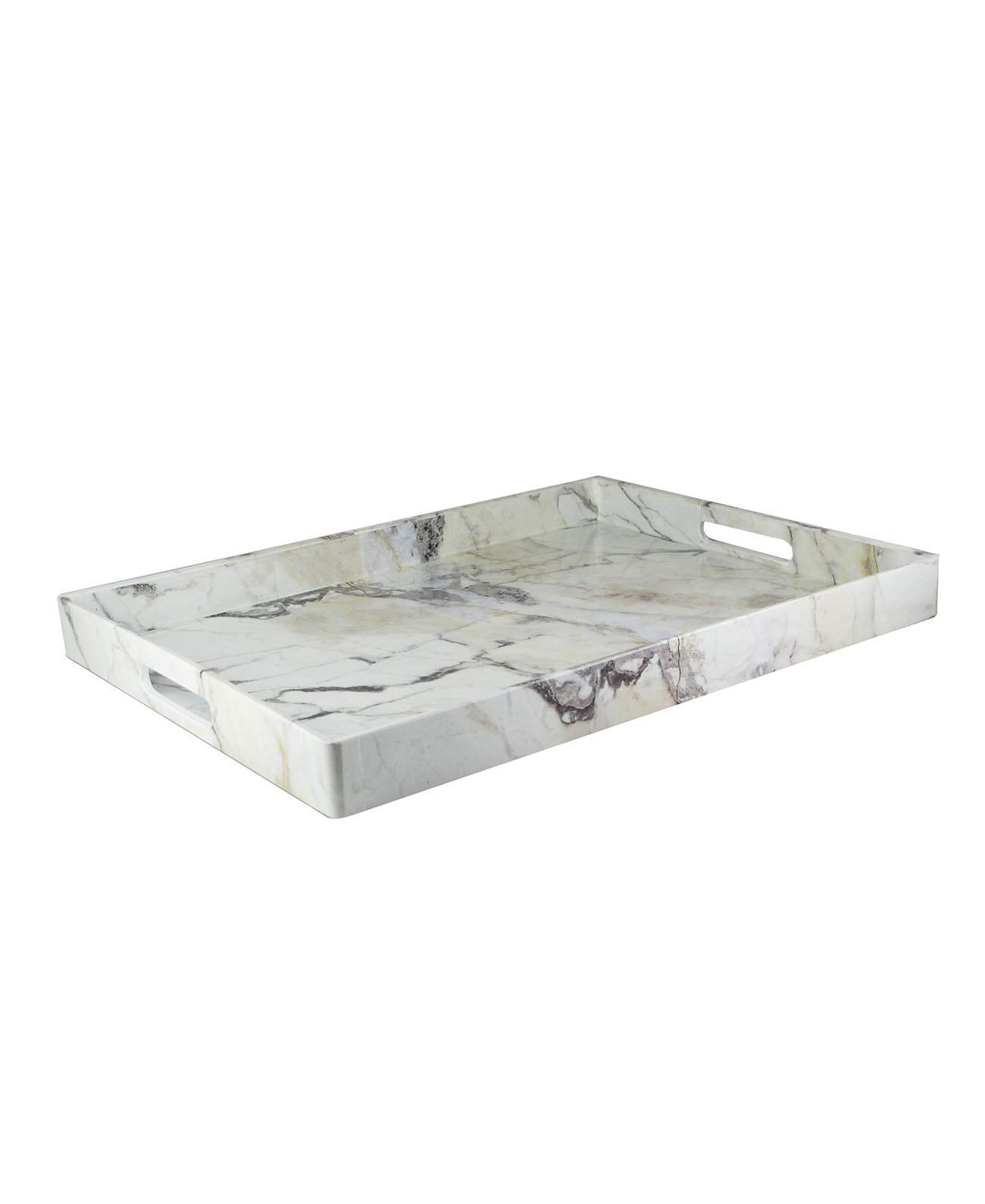 Marble Swirl Finished Tray, 14" x 19" American Atelier