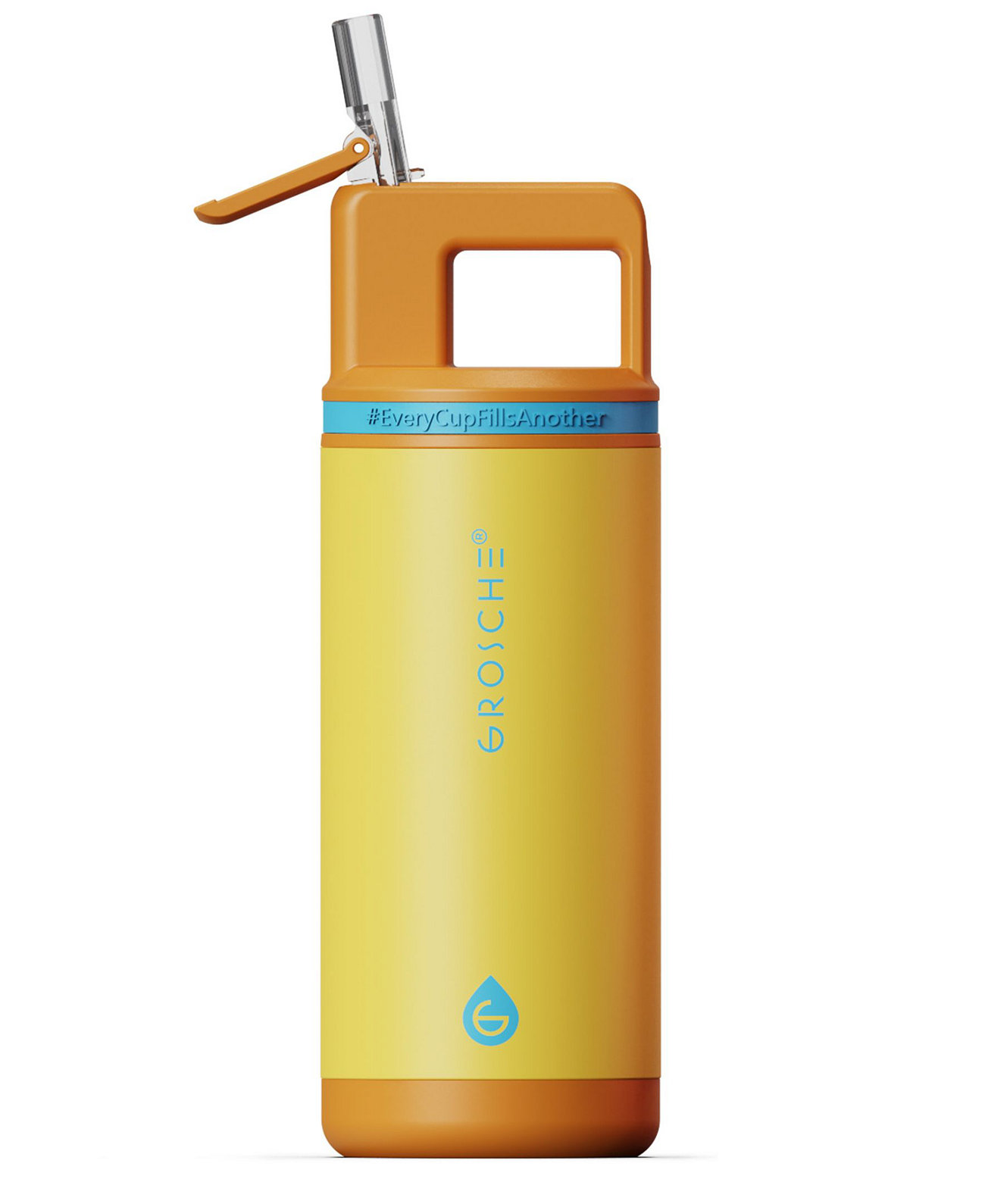 Alpine Flip 'N Sip 16 Oz Kids Insulated Water Bottle with Straw Grosche