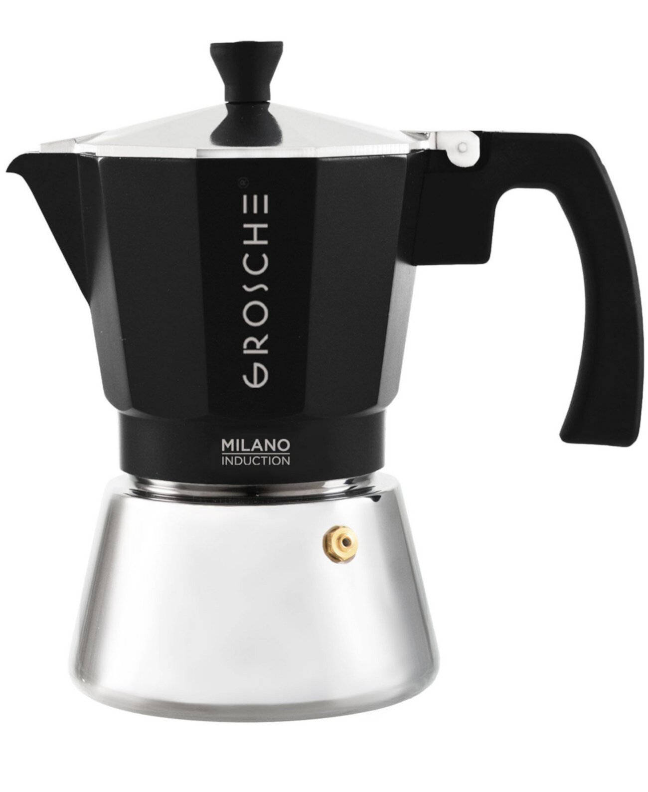 Milano Induction Stovetop 6 Cup Espresso Maker Moka Pot Grosche