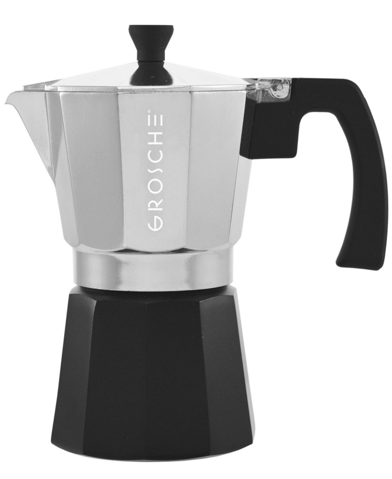 Milano Tuxedo Stovetop 9 Cup Espresso Maker Moka Pot Grosche