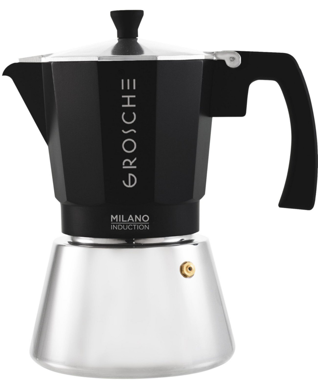 Milano Induction Stovetop 9 Cup Espresso Maker Moka Pot Grosche