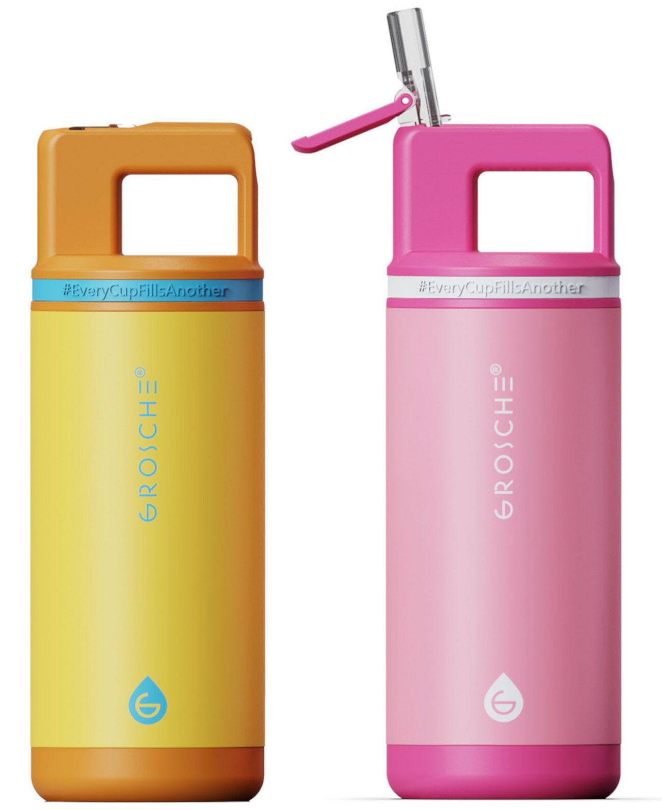 Alpine Flip 'N Sip 2 Pc. Kids Insulated Water Bottle with Straw Grosche