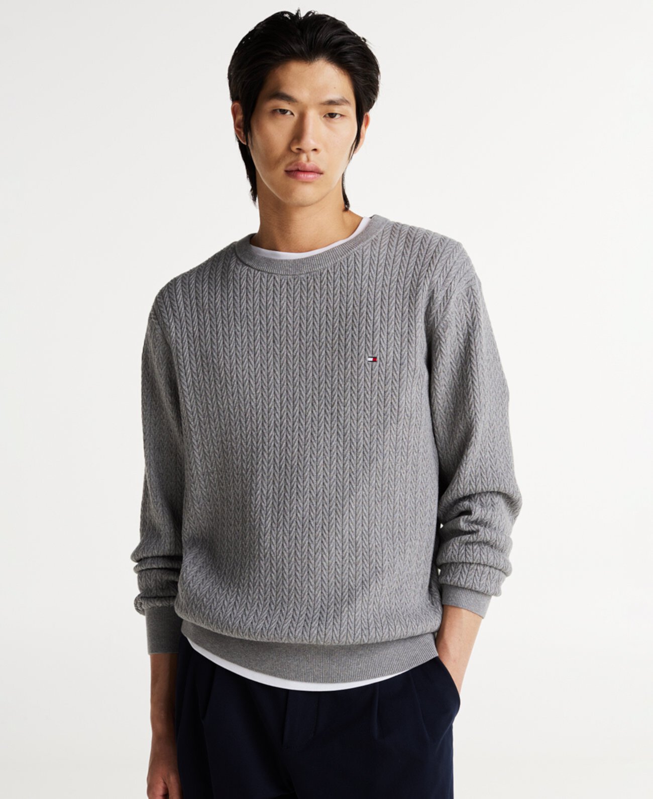 Мужской Свитер Tommy Hilfiger Herringbone Knit Tommy Hilfiger