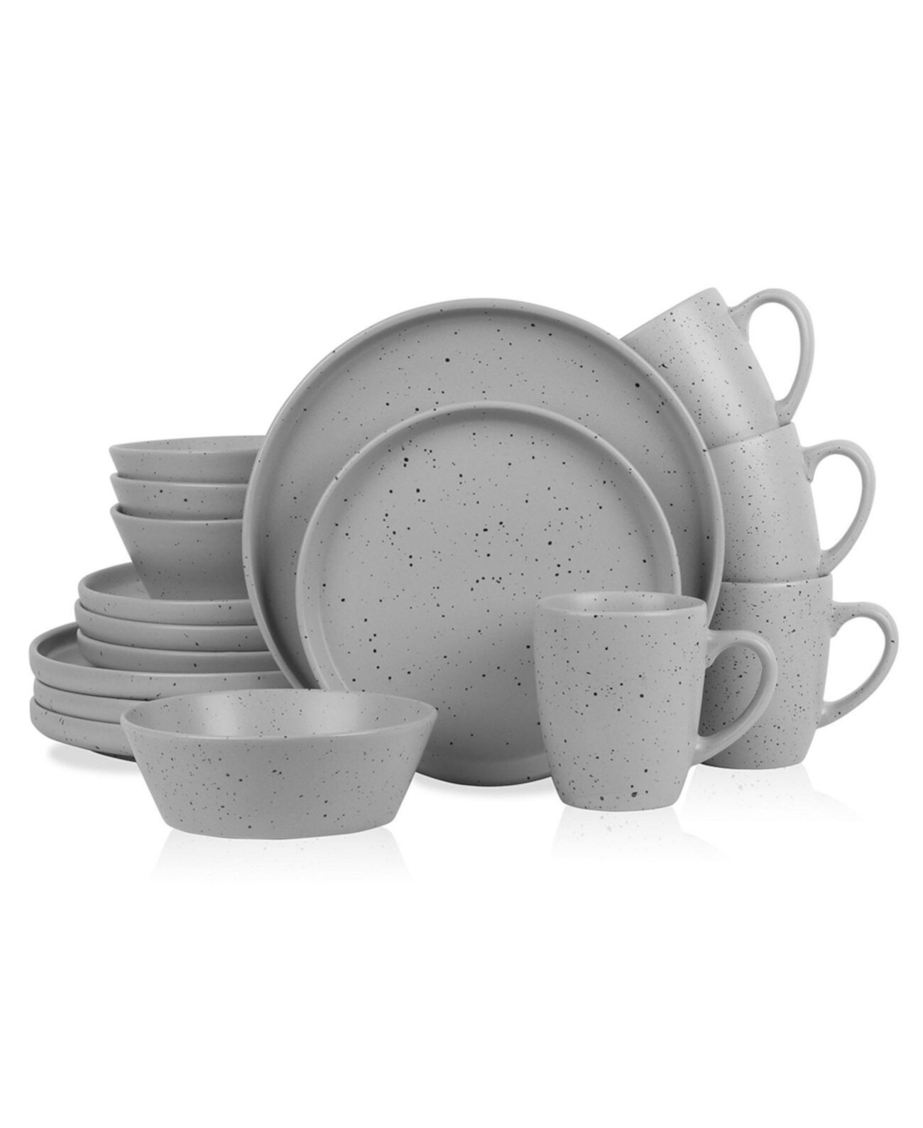 Jade 16 Pc. Dinnerware Set, Service for 4 Stone Lain