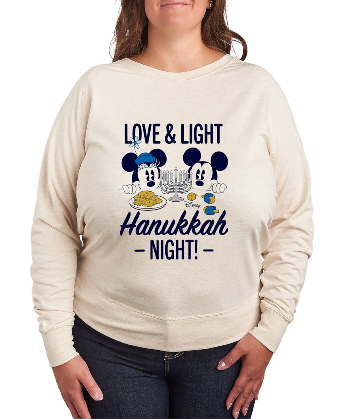 Женская Футболка Hybrid Apparel Plus Size Disney Hanukkah Graphic Hybrid Apparel