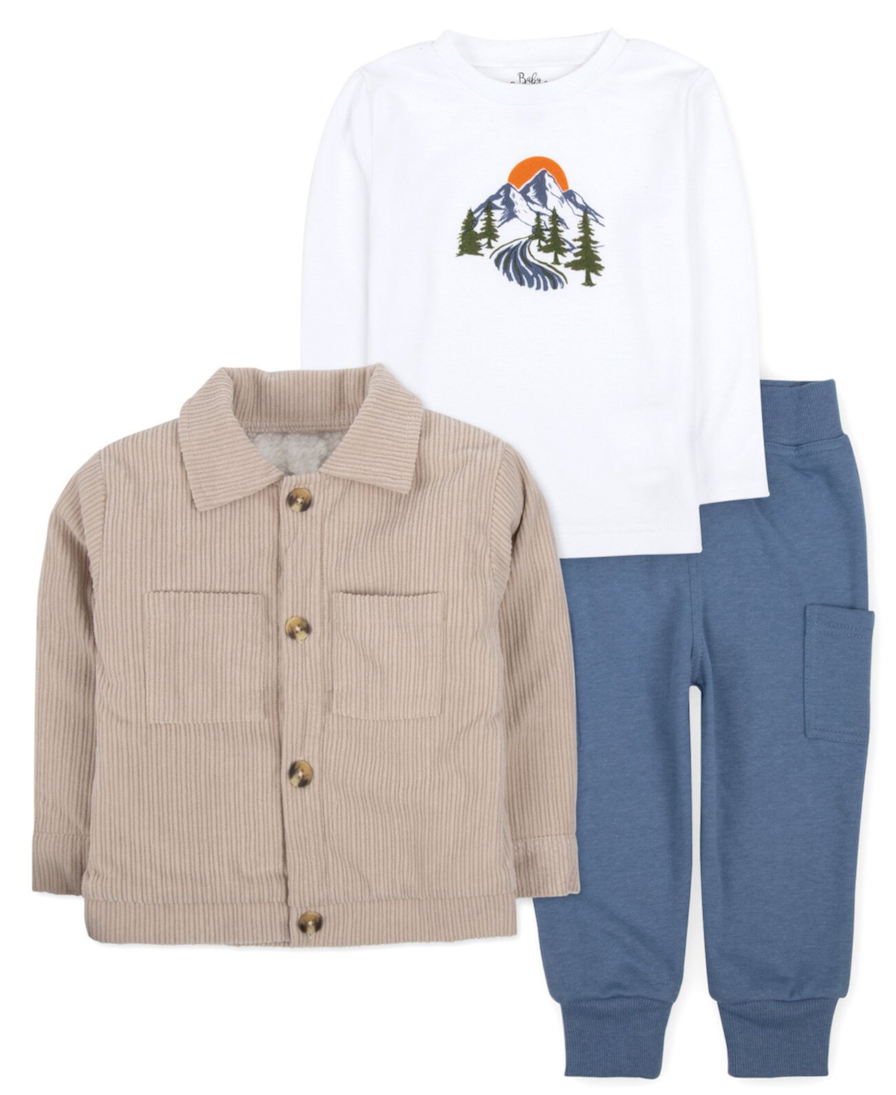 Детский Комплект Одежды Baby Essentials Alpine Cozy, Куртка с Длинным Рукавом и Брюки, Набор из 3-х Предметов Baby Essentials