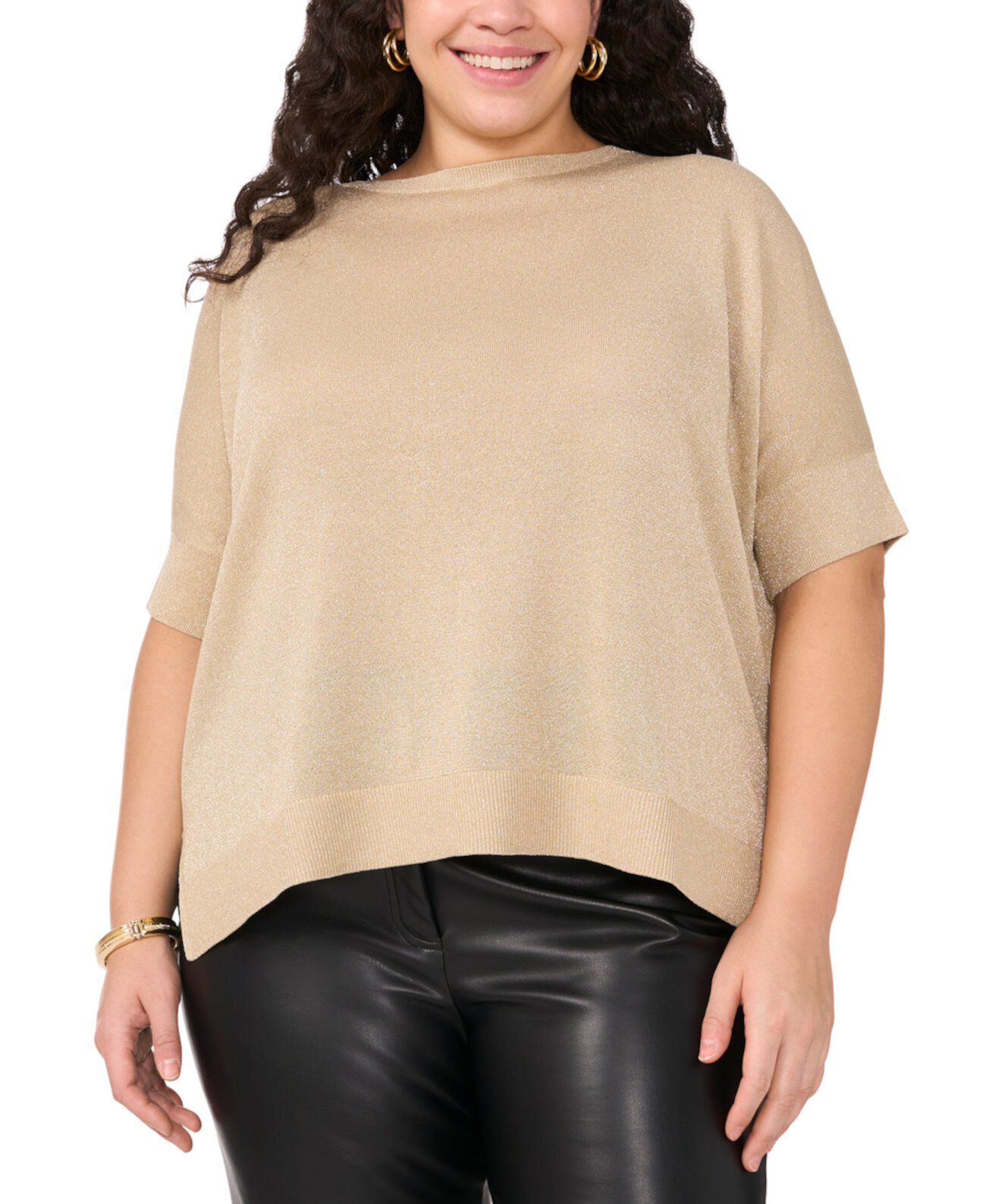 Женский Свитер Vince Camuto Plus Size Boat-Neck 3/4-Sleeve Vince Camuto