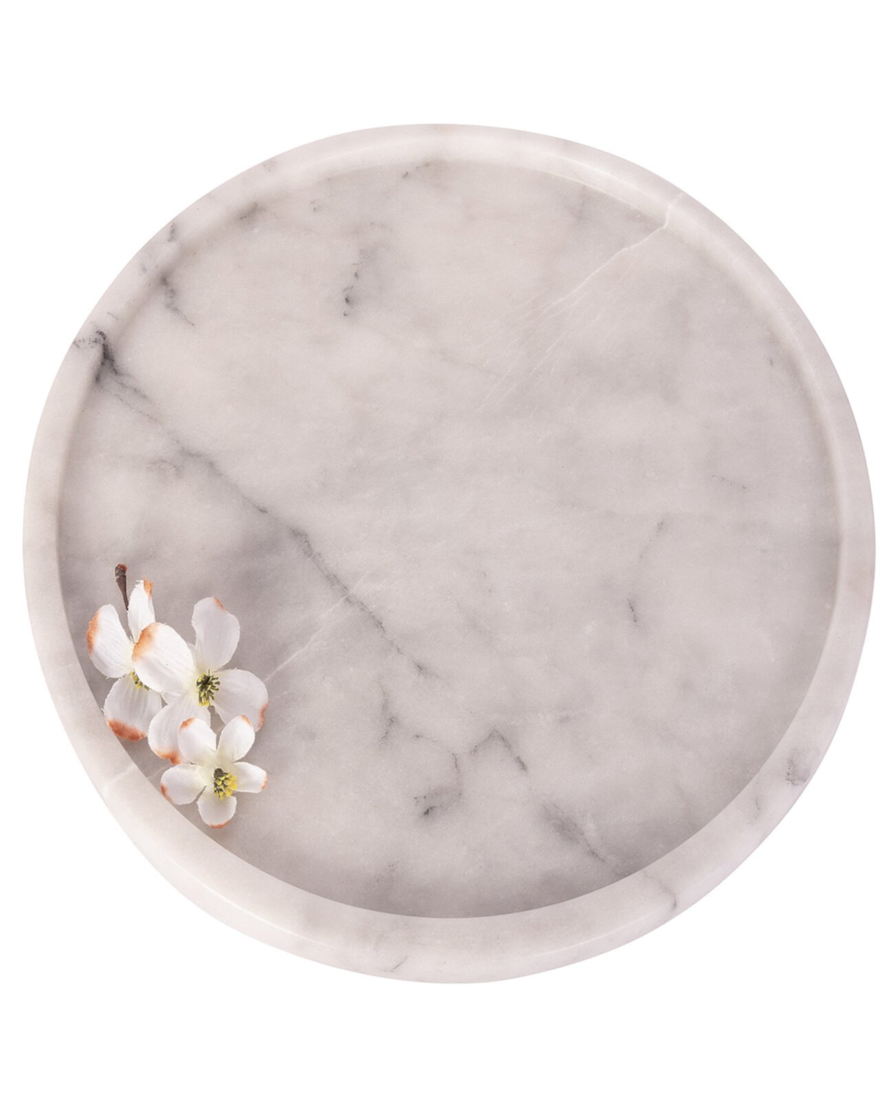 Marble Round Tray, 14" x 0.3" Artifacts Trading Company