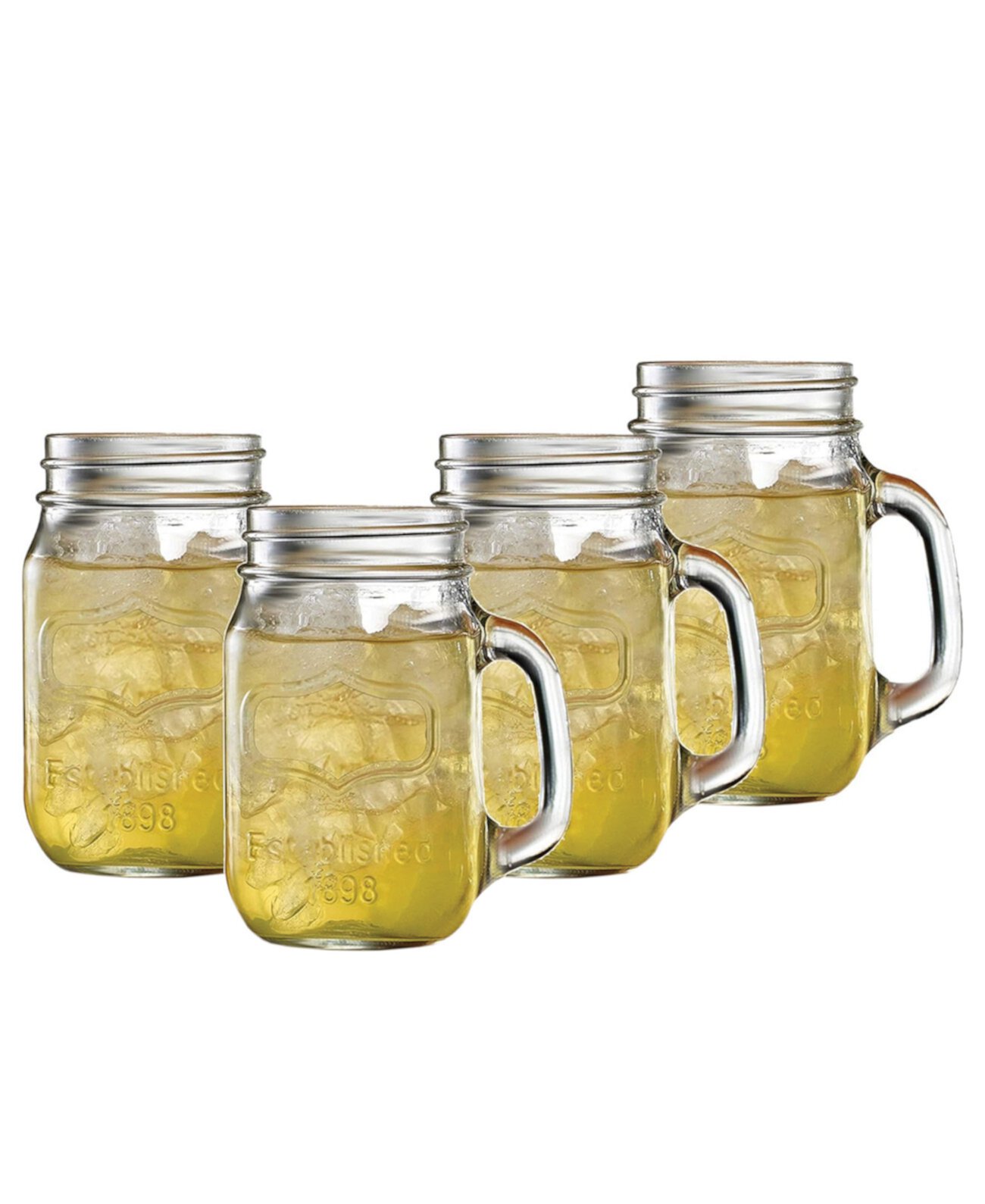 Yorkshire Mason Jar Mugs, Set Of 4 Circleware