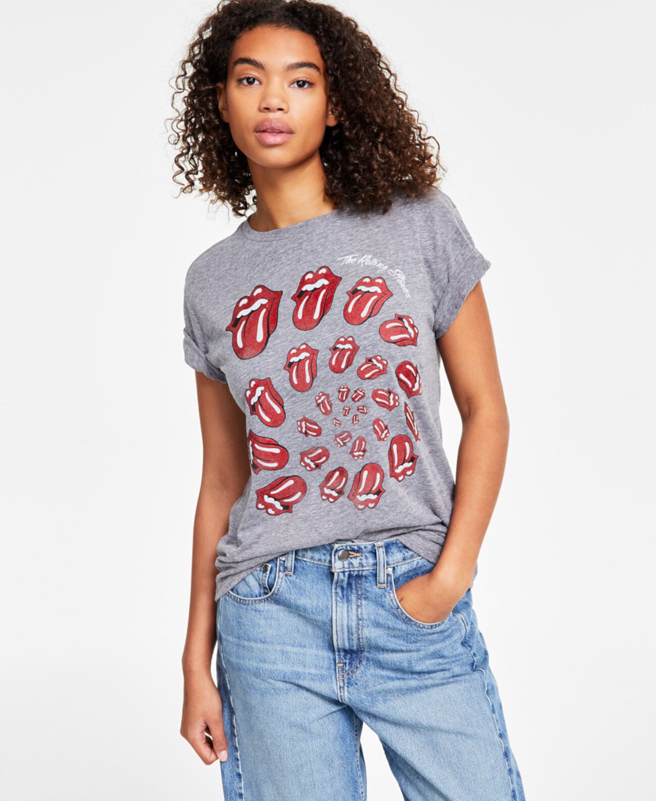 Женская Футболка Lucky Brand Rolling Stones Spiral Graphic Boyfriend Lucky Brand