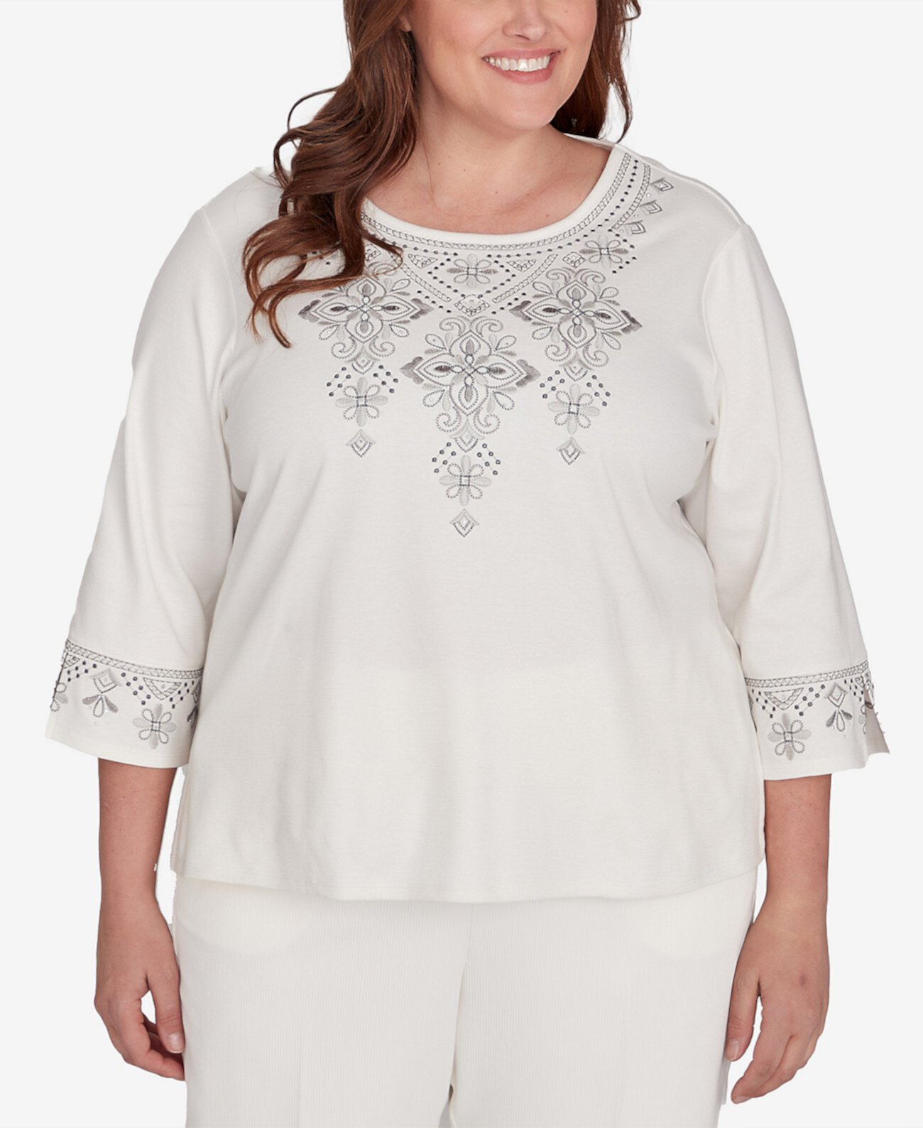 Женская Блузка Alfred Dunner Plus Size Copenhagen Alfred Dunner