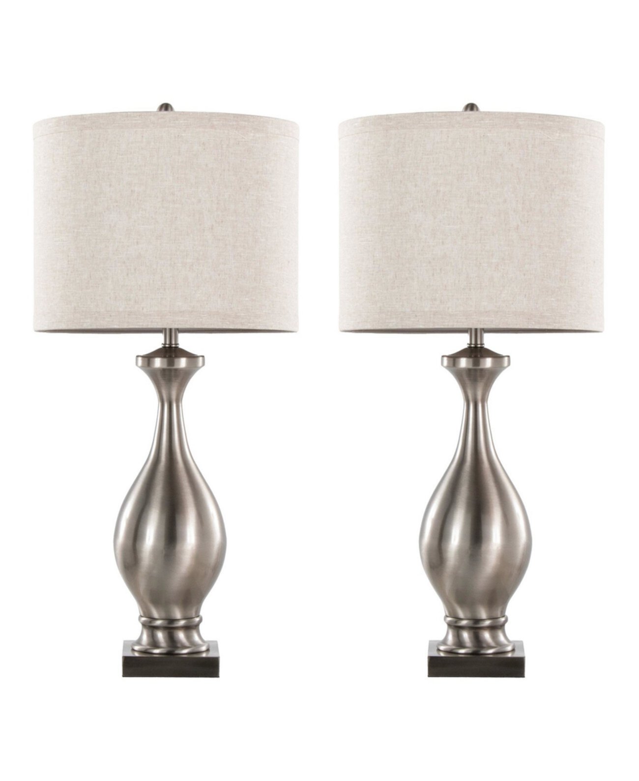 Metal Pin 28" Contemporary Table Lamp, Set of 2 Lumisource