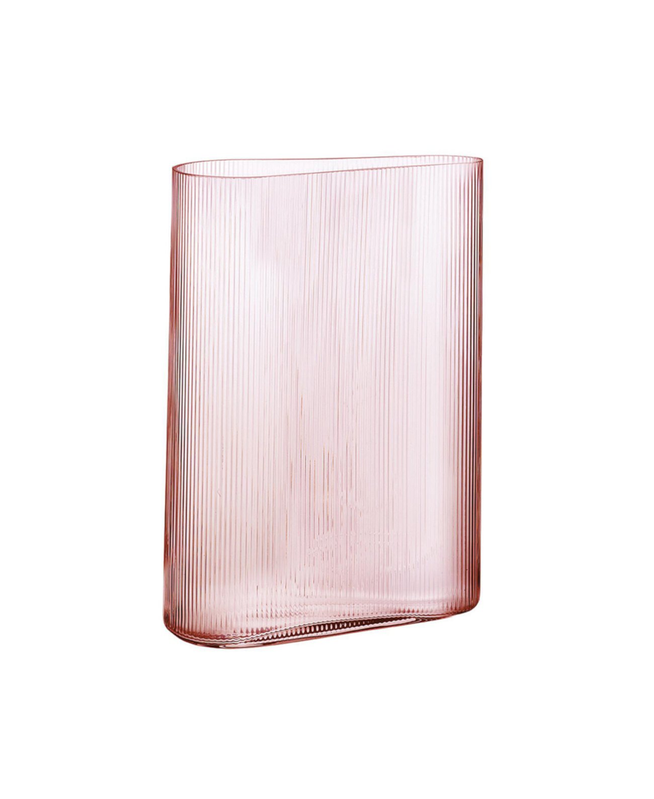 Mist Tall Vase Dusty Rose Nude Glass