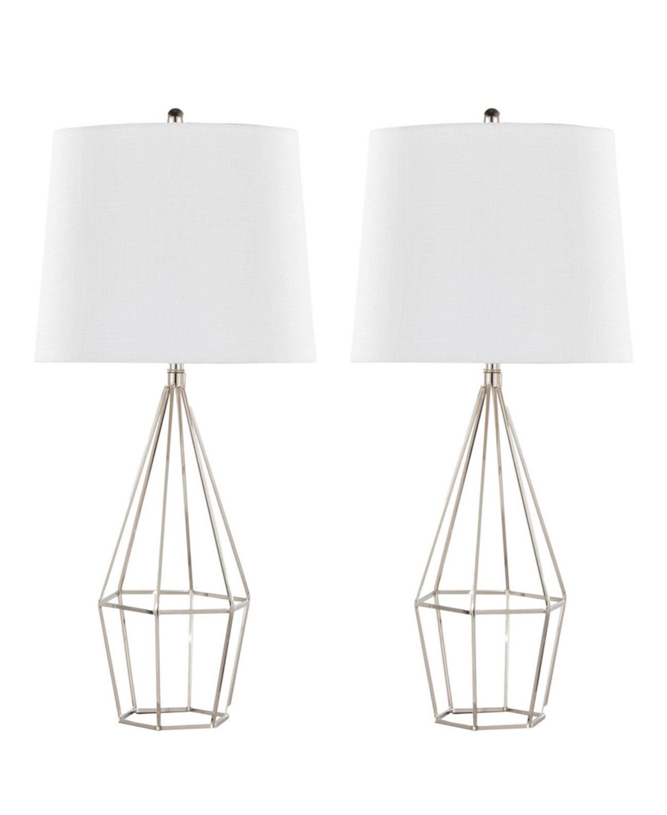 Geome 27" Contemporary Table Lamp, Set of 2 Lumisource