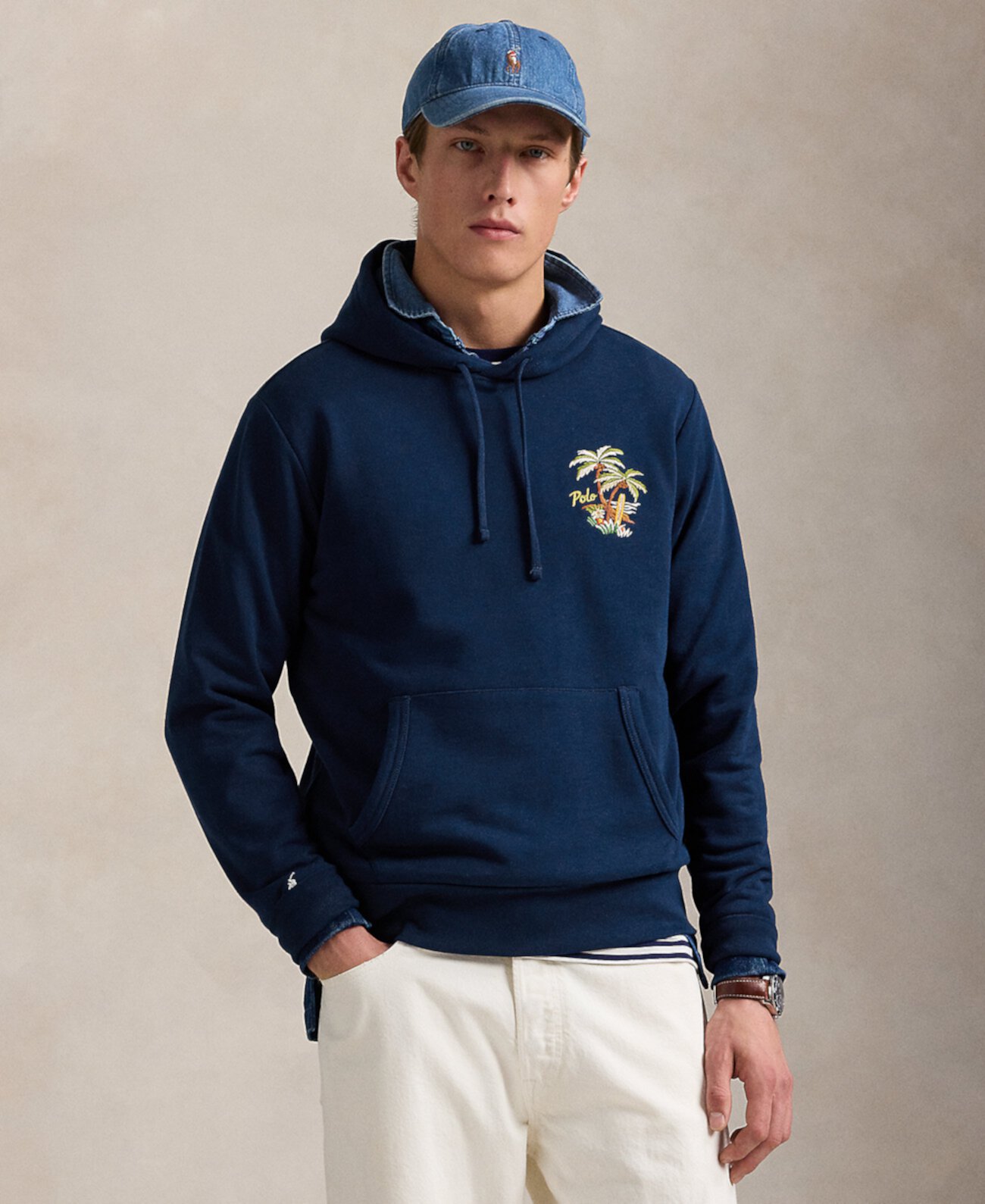 Мужская Толстовка Polo Ralph Lauren Вышитая Флисовая Polo Ralph Lauren