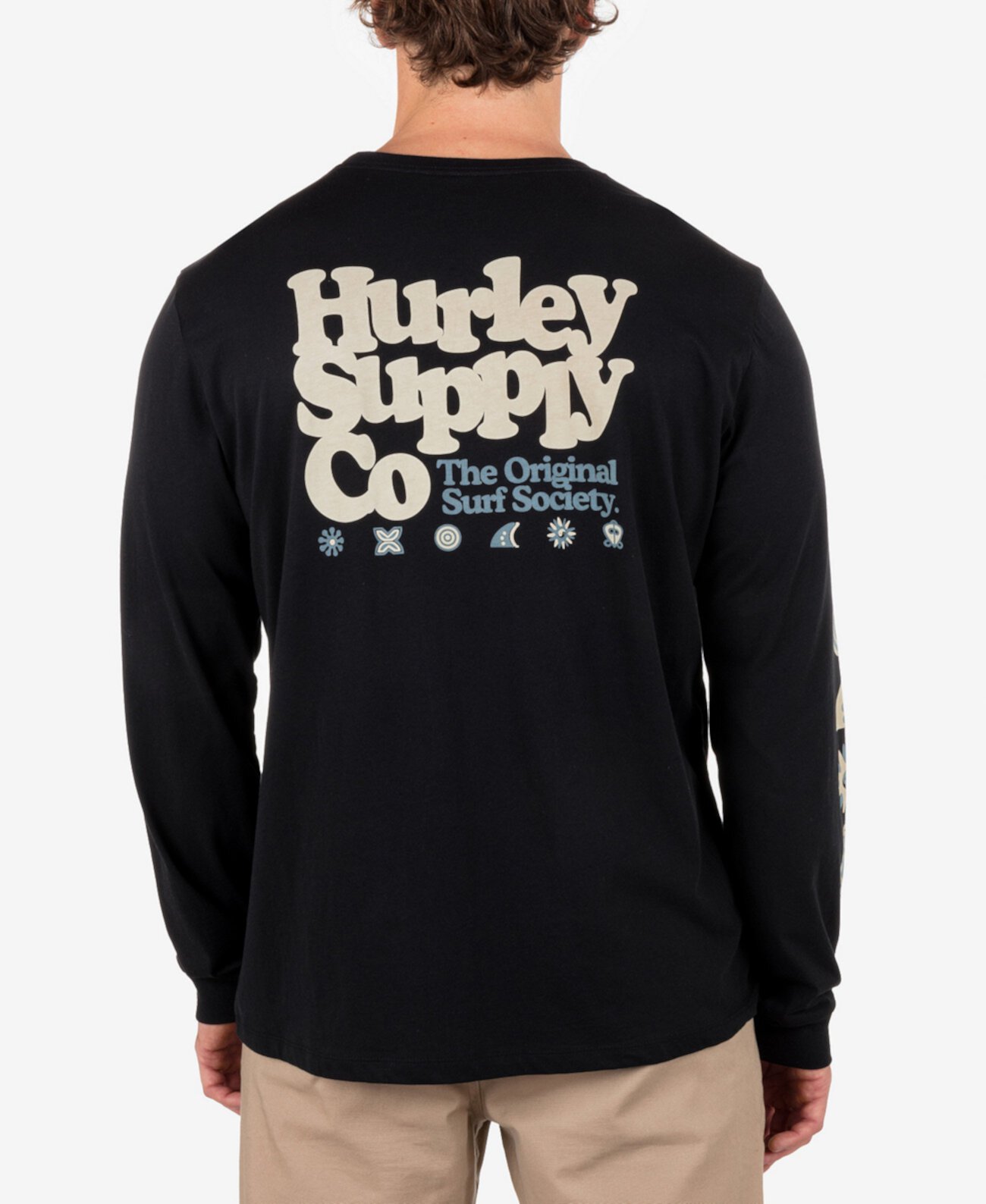 Мужская Футболка Hurley Everyday Society Long Sleeve Hurley