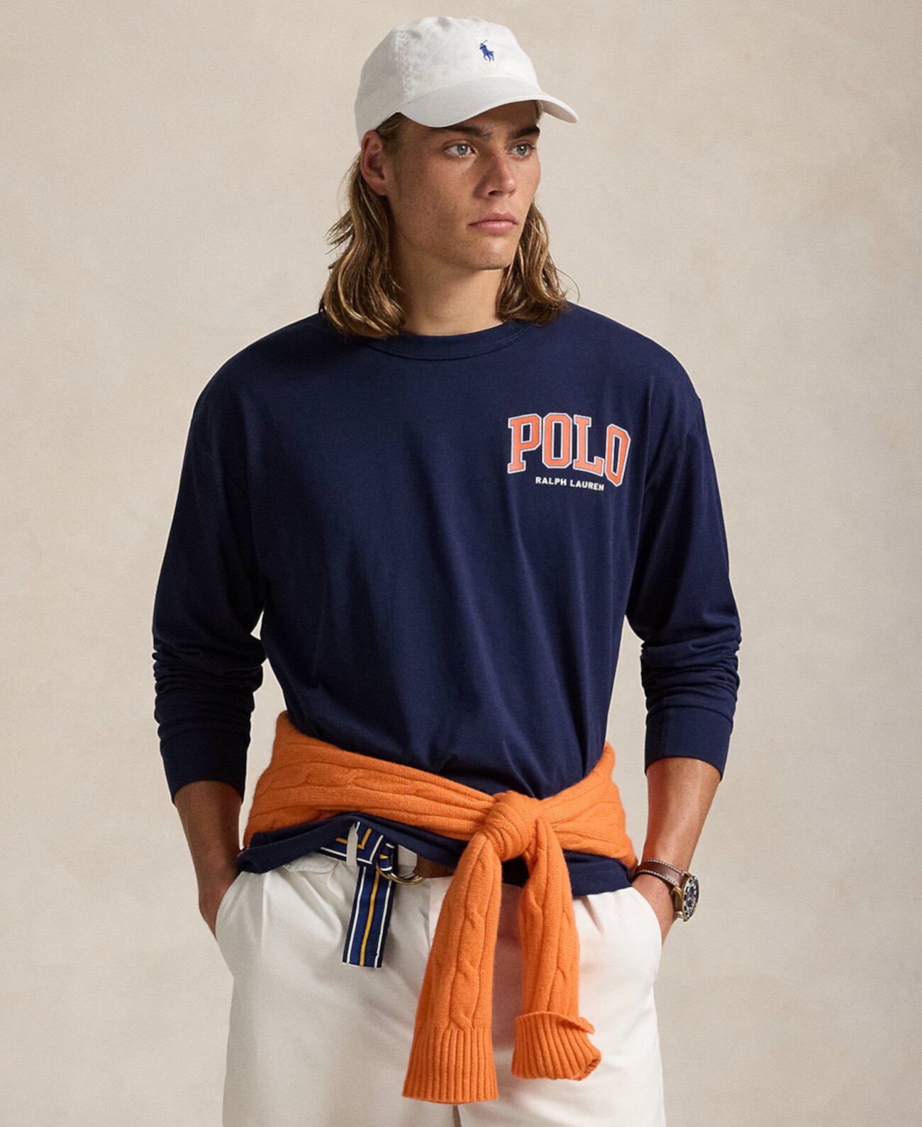 Мужская классическая футболка Polo Ralph Lauren с логотипом Polo Ralph Lauren