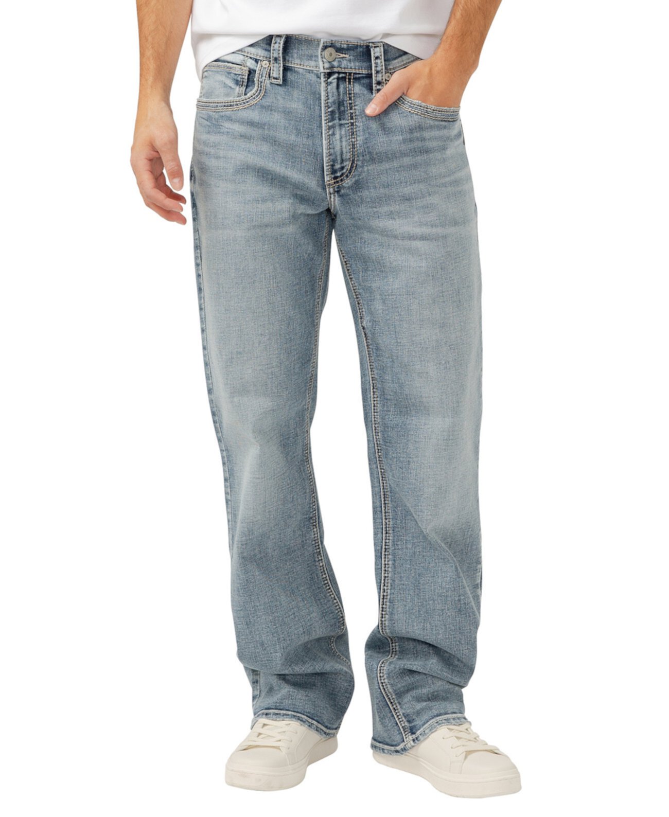 Мужские Широкие джинсы Silver Jeans Co. Zac Relaxed Fit Silver Jeans Co.