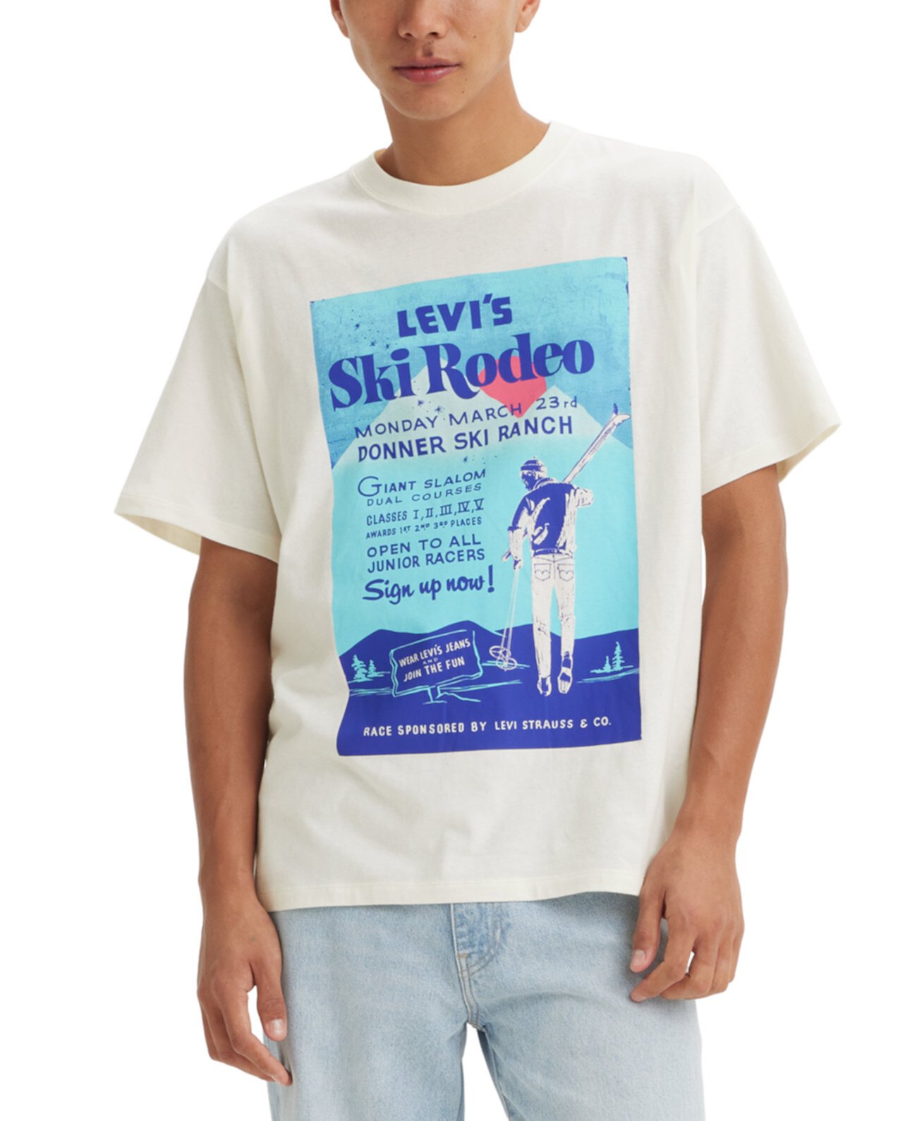 Мужская Футболка Levi's® Relaxed-Fit Ski Rodeo Graphic Levi's®