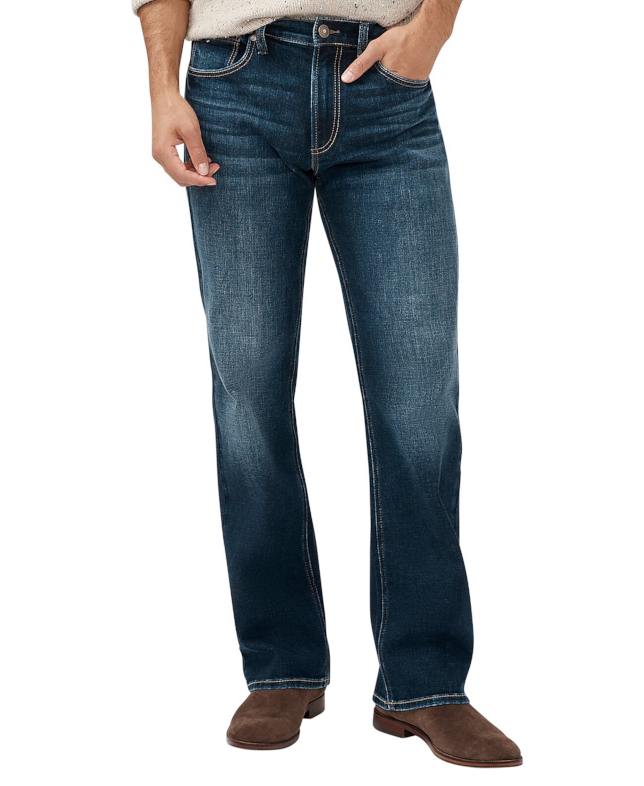 Мужские Широкие джинсы Silver Jeans Co. Zac Relaxed Fit Silver Jeans Co.