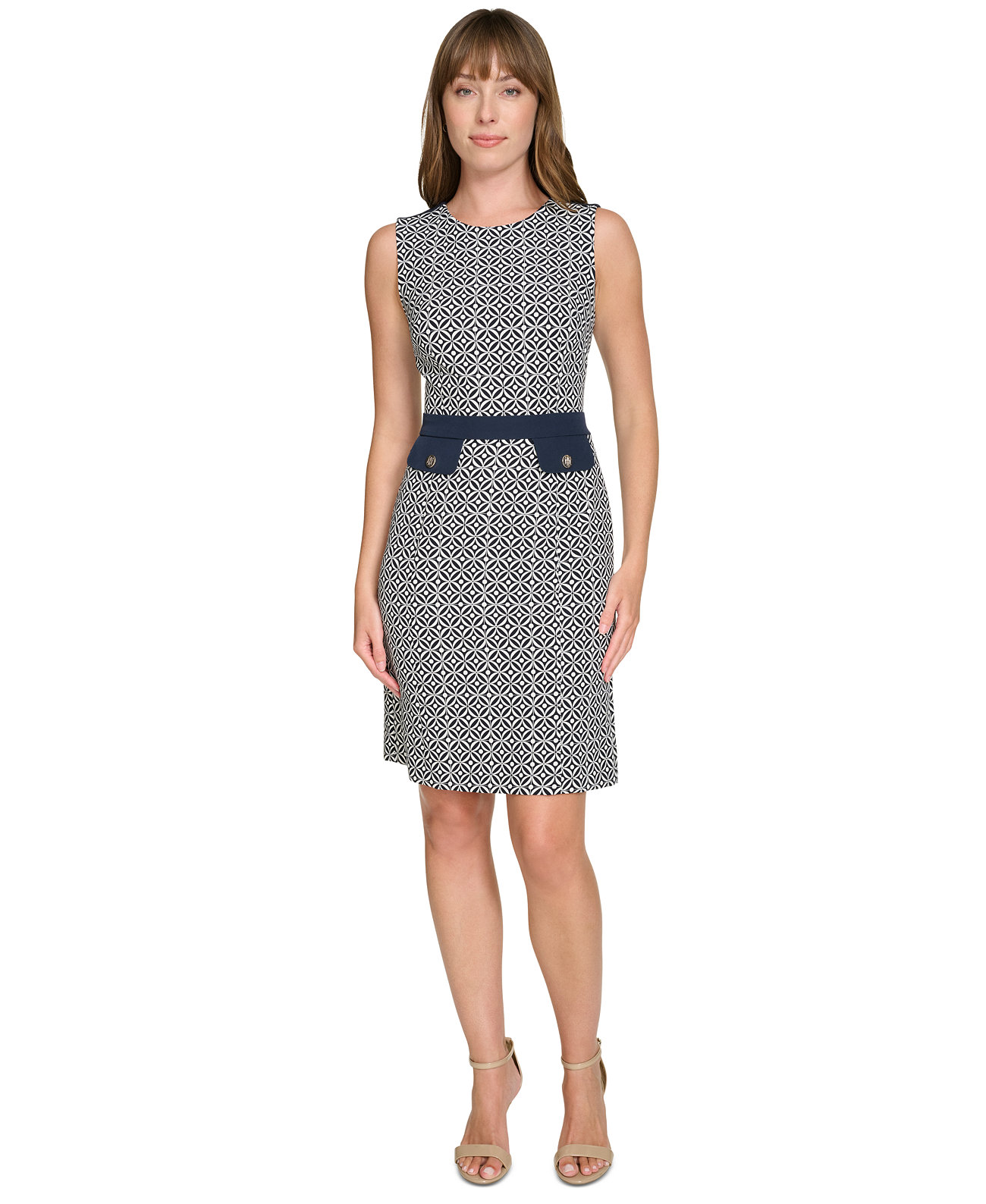 Women's Printed Sheath Dress Tommy Hilfiger