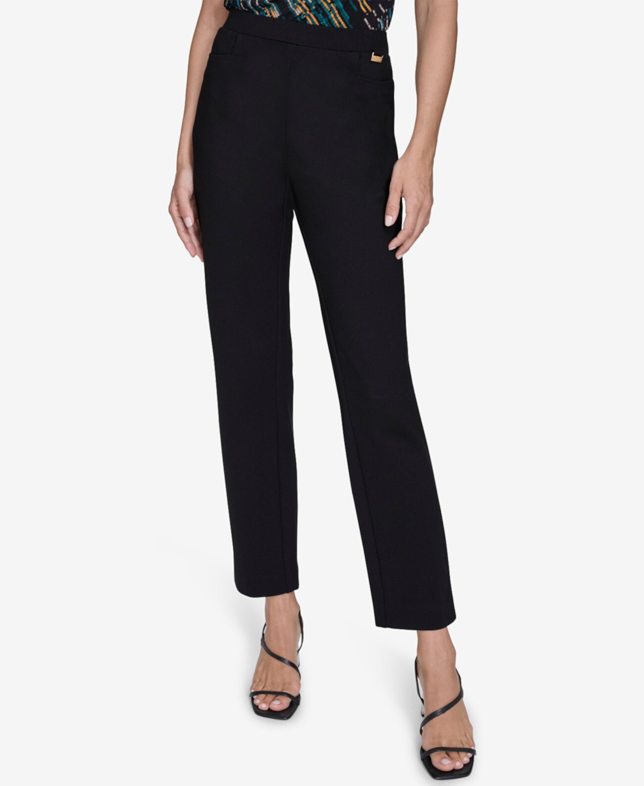 Женские Укороченные брюки Halston Slim-Leg Halston