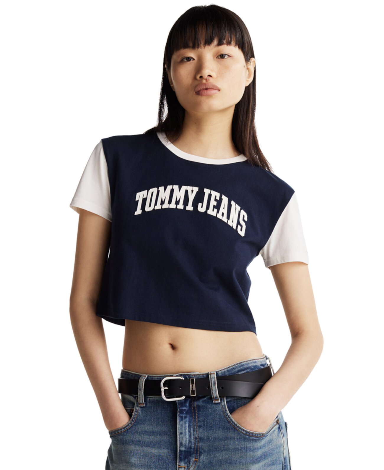 Женская Футболка Tommy Jeans Cropped Varsity Tommy Jeans