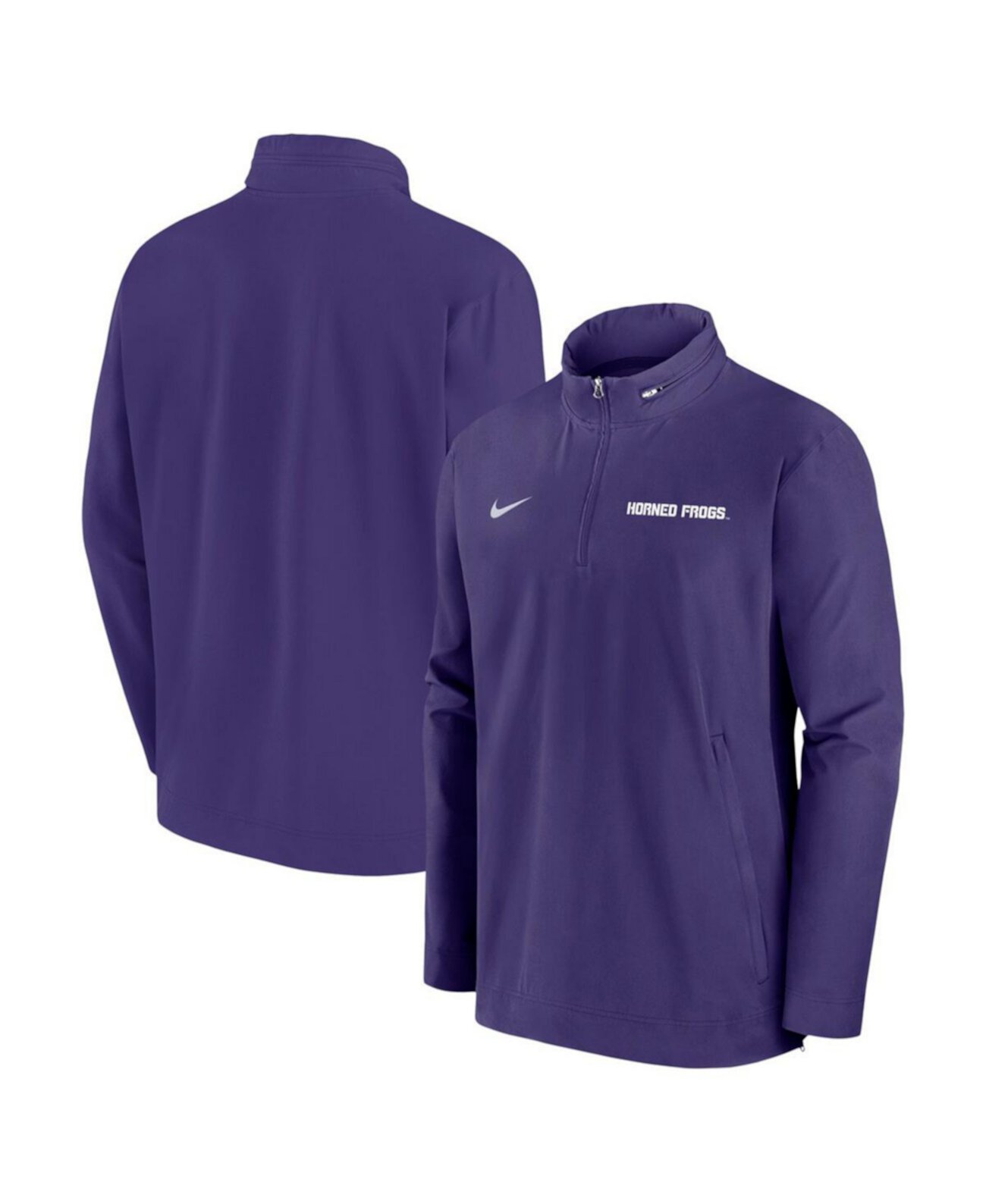 Мужское Худи Nike TCU Horned Frogs 2024 Sideline Coach Quarter-Zip Nike