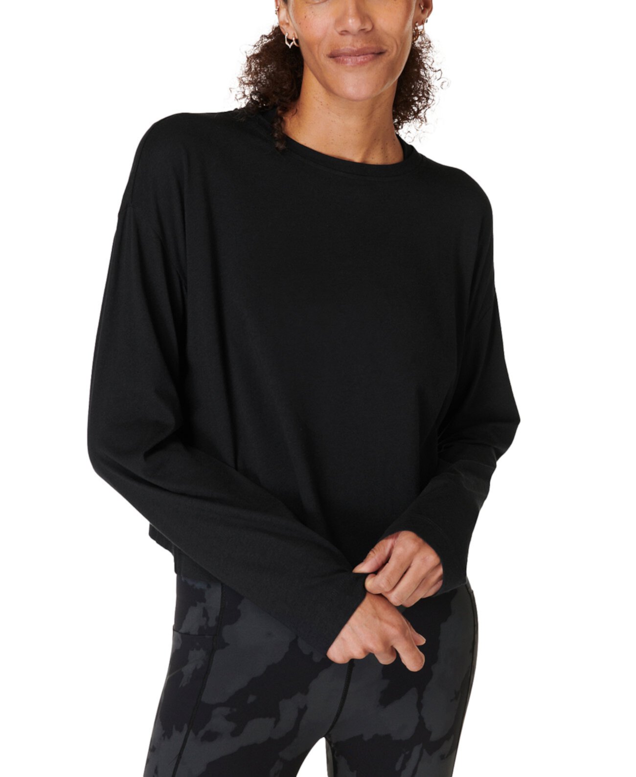 Женская Футболка Sweaty Betty Essential Cropped Long-Sleeve Sweaty Betty