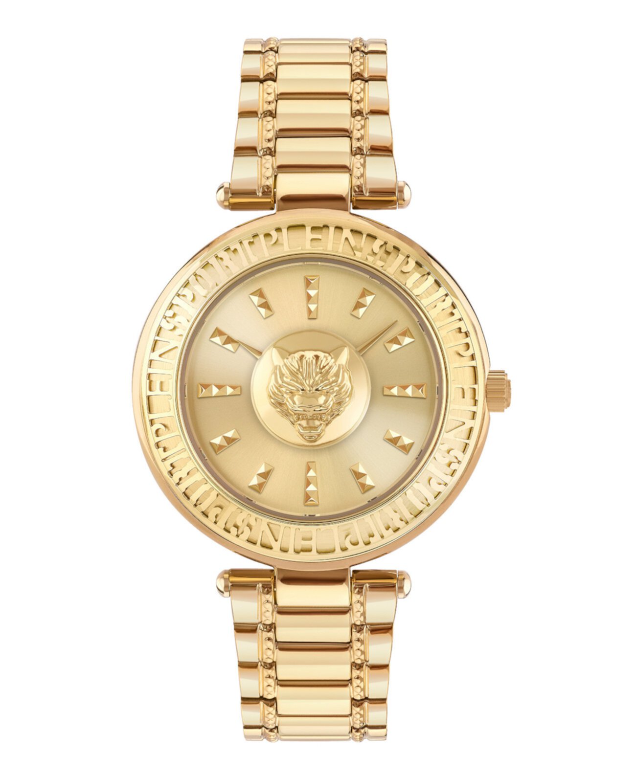 Кварцевые часы Plein Sport Women's Opium 2 Hand Quartz IP Yellow Gold Bracelet 38mm Plein Sport