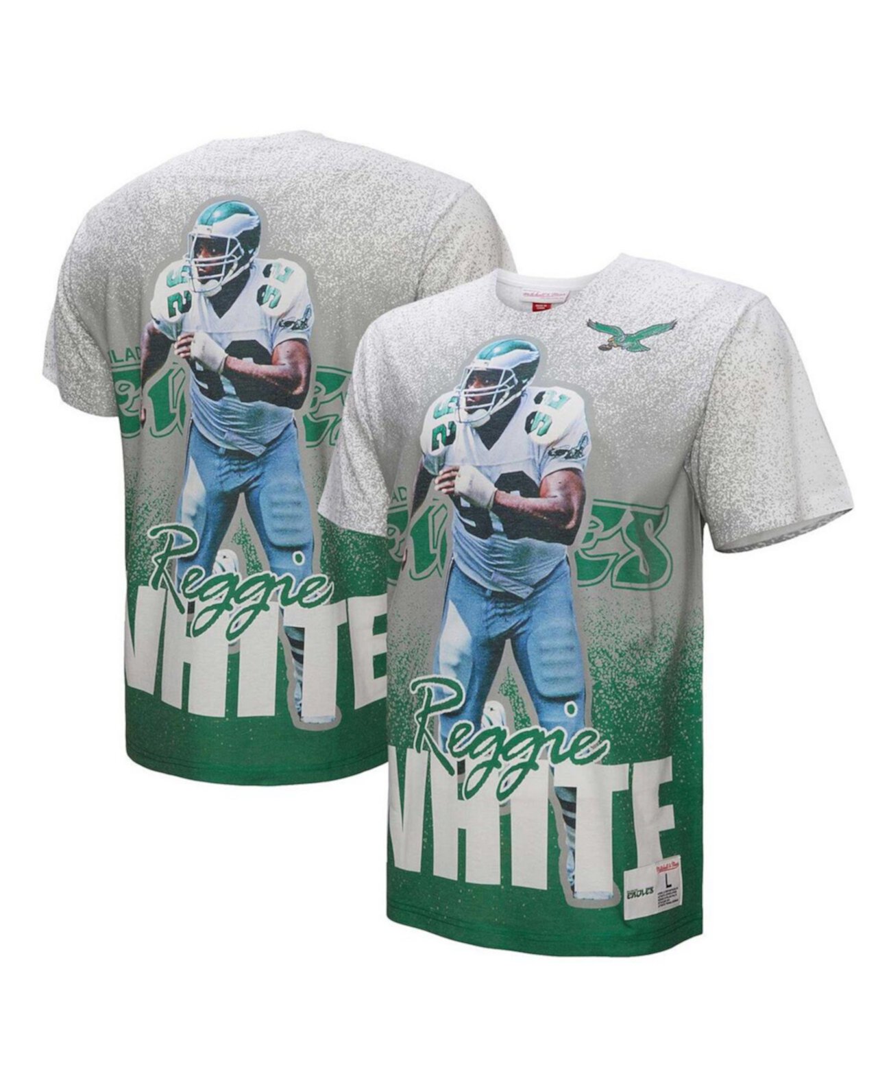 Мужская Джерси Mitchell & Ness Reggie White Серый Philadelphia Eagles Burst Mitchell & Ness