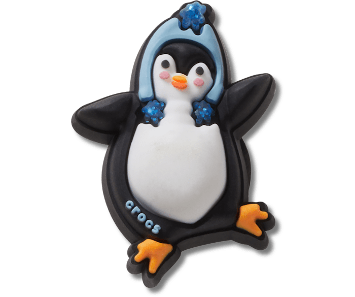 Унисекс Джиббитсы для кроксов Penguin In A Winter Hat Crocs