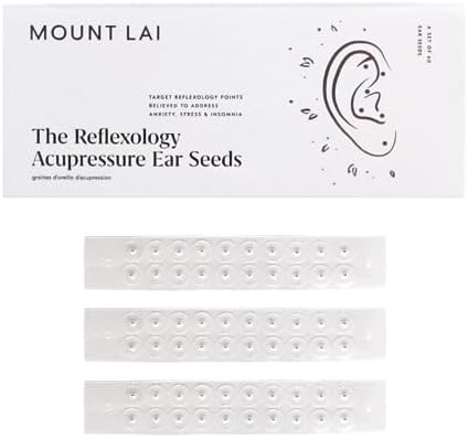 Mount Lai - The Stainless Steel Acupressure Ear Seeds | Multi Condition Ear Seeds Acupressure Kit to Help with Pain and Stress | Set of 60 Mount Lai