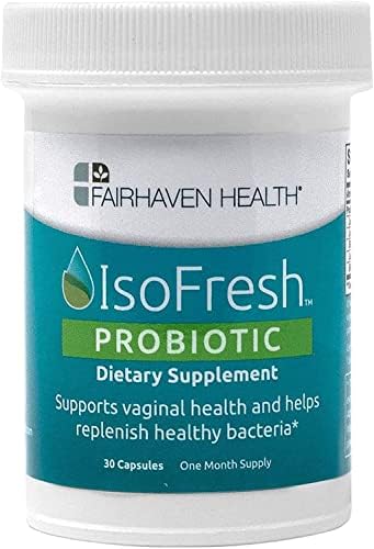 Fairhaven Health IsoFresh Vaginal Probiotics for Women | Supports Healthy pH Balance and Vaginal Odor* | One Per Day | Lactobacillus Blend | Gluten Free Supplement | 30 Capsules Fairhaven Health