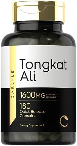 Carlyle Tongkat Ali | 180 Quick Release Capsules | 1,600mg | Non-GMO and Gluten Free Supplement Carlyle