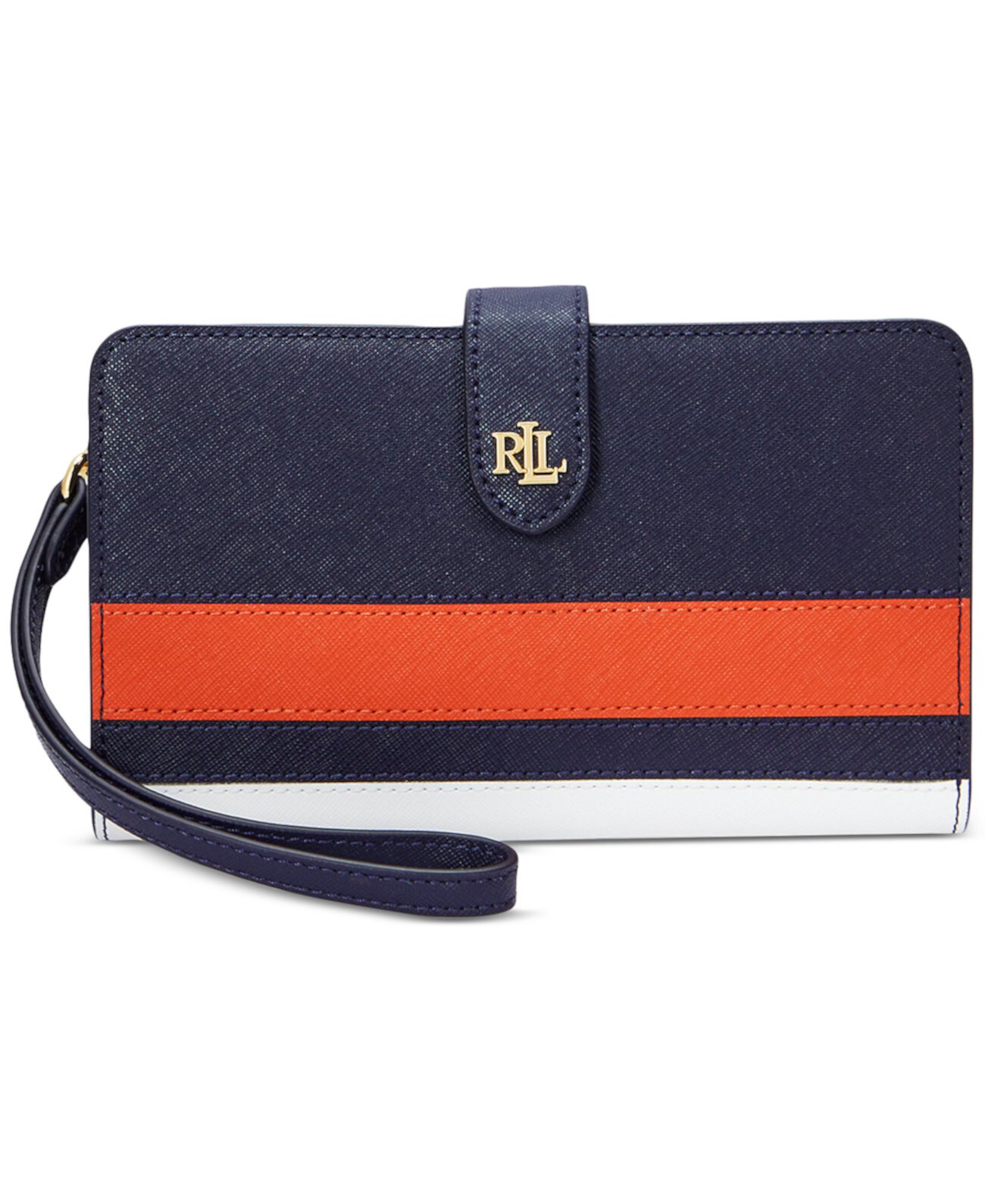 Бумажник LAUREN Ralph Lauren Crosshatch Leather Tech Wristlet LAUREN Ralph Lauren